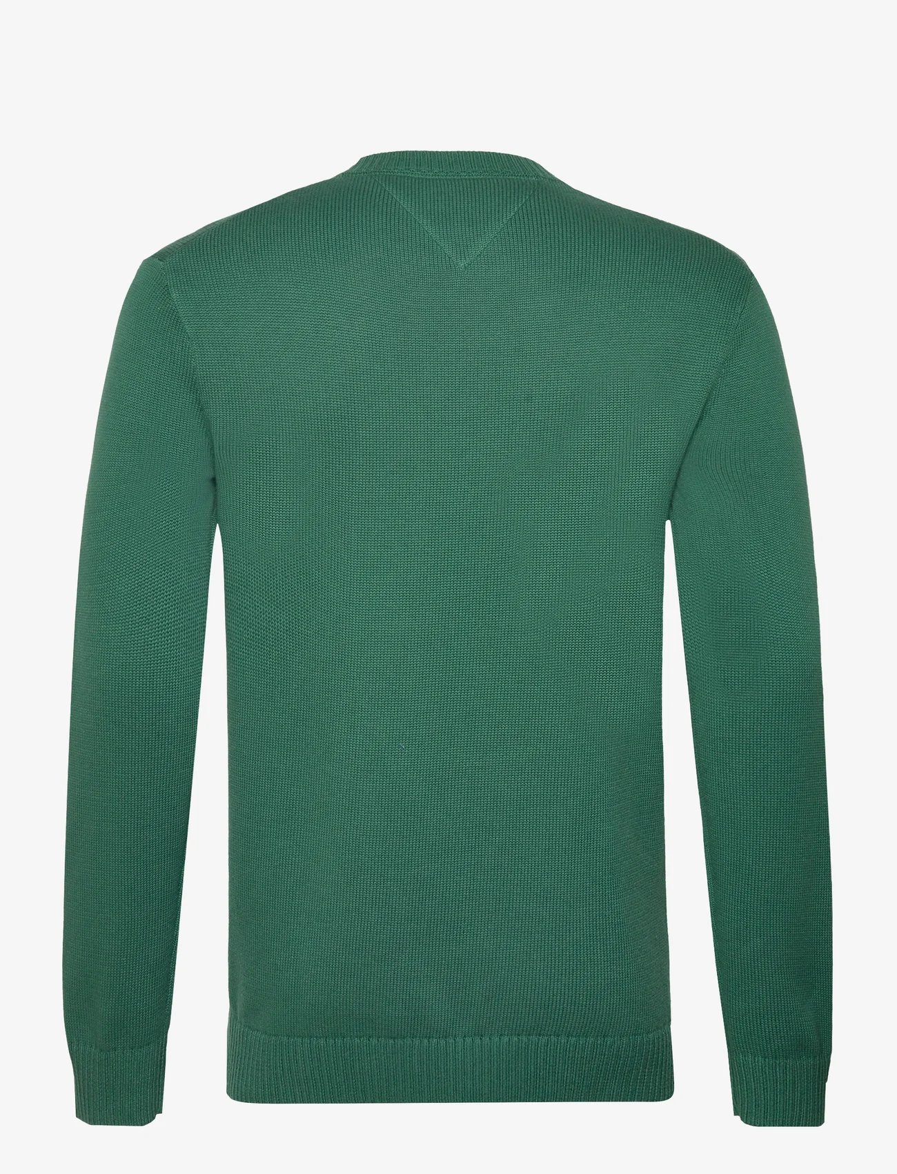 Tommy Jeans - TJM SLIM ESSNTLS C-NECK SWEATER - knitted round necks - court green - 1
