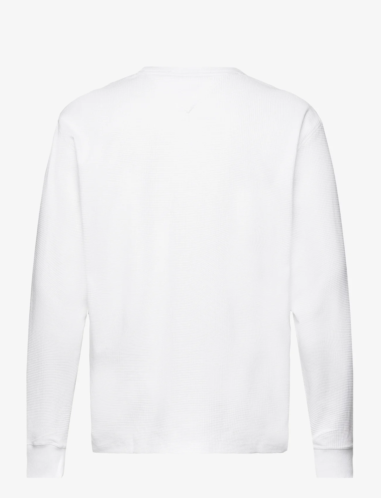 Tommy Jeans - TJM REG LS WAFFLE TEE - langærmede t-shirts - white - 1