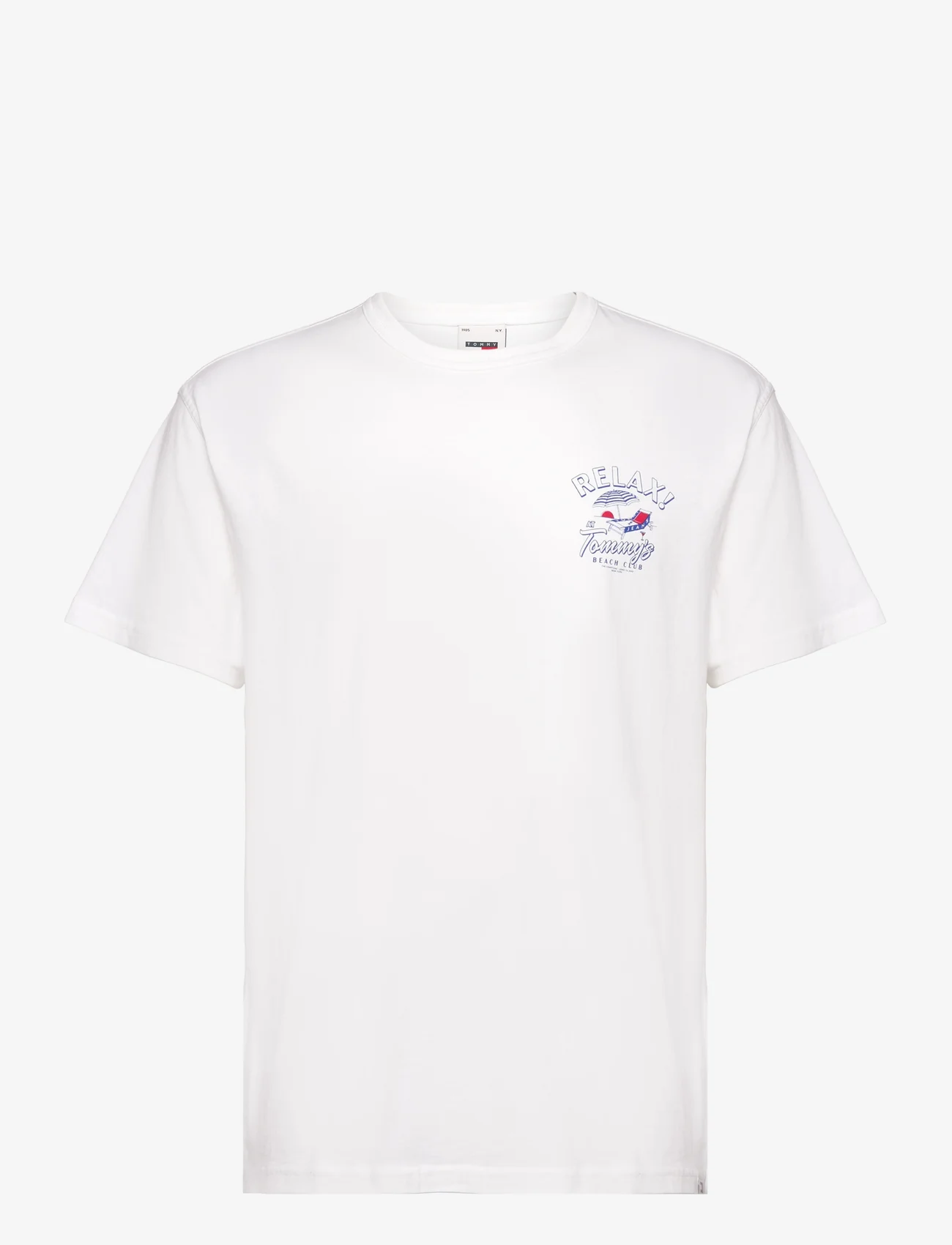 Tommy Jeans - TJM REG NOVELTY GRAPHIC TEE - short-sleeved t-shirts - white - 0