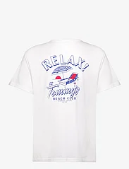 Tommy Jeans - TJM REG NOVELTY GRAPHIC TEE - short-sleeved t-shirts - white - 1