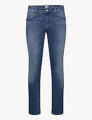 Tommy Jeans - SCANTON SLIM BH1233 - džinsa bikses ar tievām starām - denim medium - 0