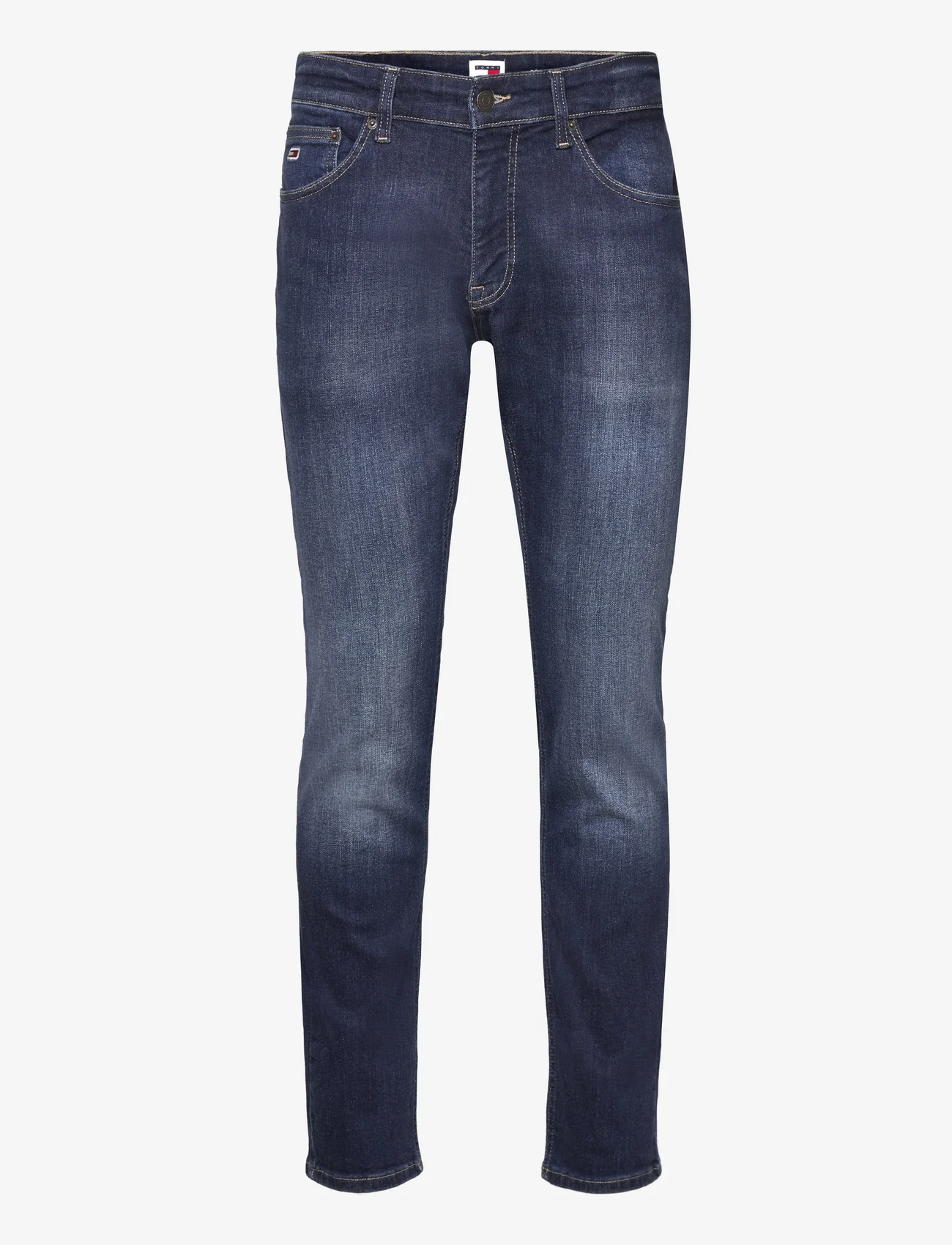 Tommy Jeans - SCANTON SLIM BH1255 - džinsa bikses ar tievām starām - denim dark - 0