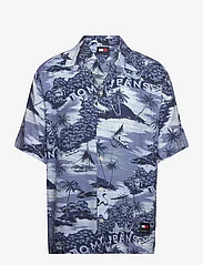 Tommy Jeans - TJM AO HAWAIIAN CAMP SHIRT EXT - kortärmade skjortor - hawaiian aop - 0