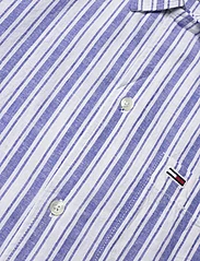 Tommy Jeans - TJM STRIPE LINEN SS SHIRT EXT - kortærmede t-shirts - persian blue stripe - 3