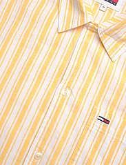 Tommy Jeans - TJM STRIPE LINEN SS SHIRT EXT - t-krekli ar īsām piedurknēm - warm yellow stripe - 3