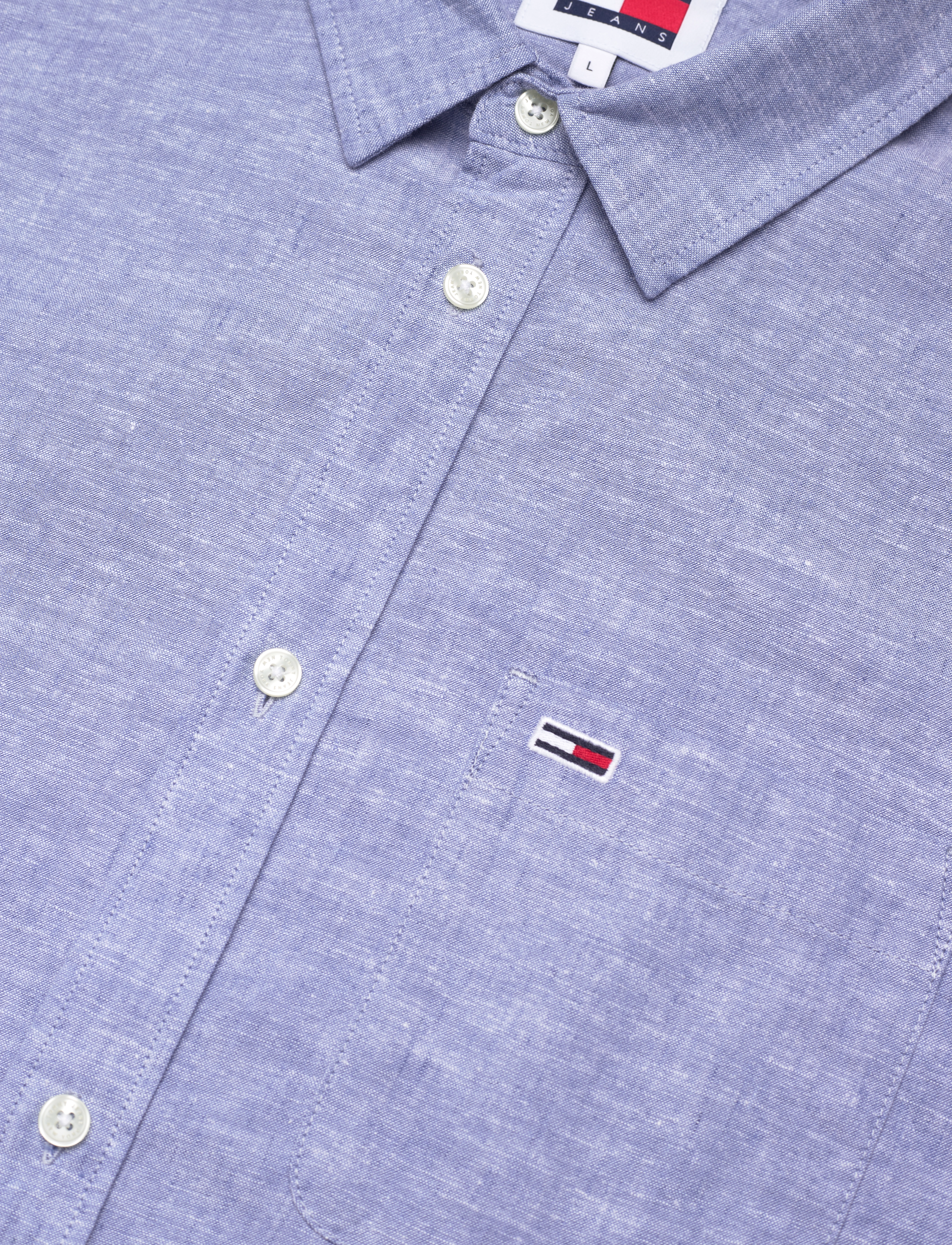 Tommy Jeans - TJM REG LINEN BLEND SHIRT - charmed - 3