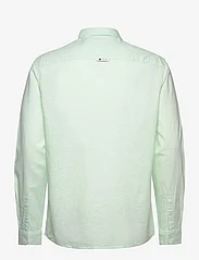 Tommy Jeans - TJM REG LINEN BLEND SHIRT - lininiai marškiniai - opal green - 1