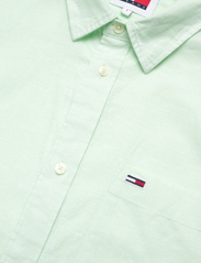 Tommy Jeans - TJM REG LINEN BLEND SHIRT - lininiai marškiniai - opal green - 3