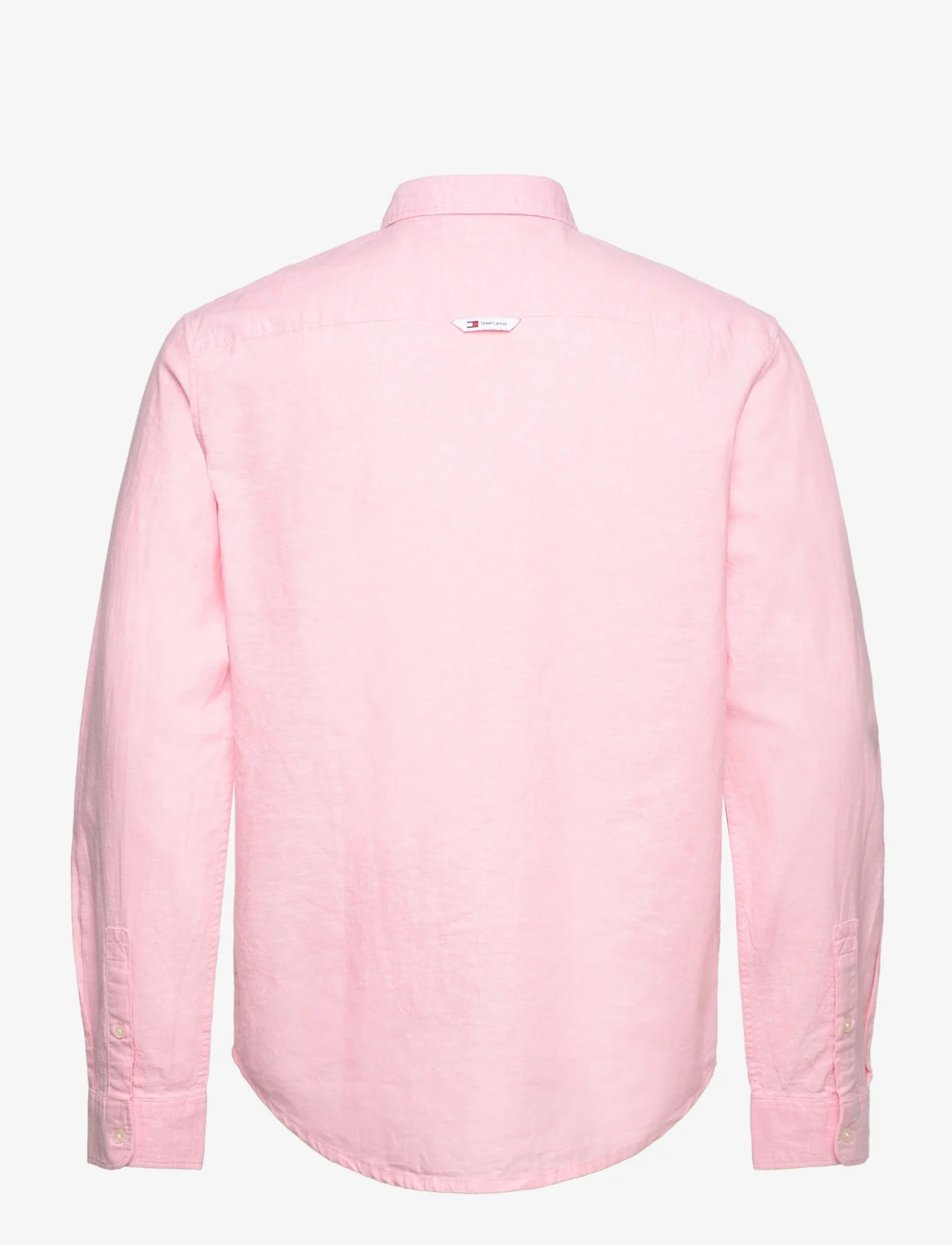 Tommy Jeans - TJM REG LINEN BLEND SHIRT - linnen overhemden - tickled pink - 1