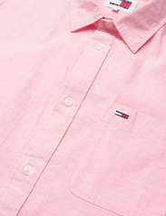 Tommy Jeans - TJM REG LINEN BLEND SHIRT - lininiai marškiniai - tickled pink - 3