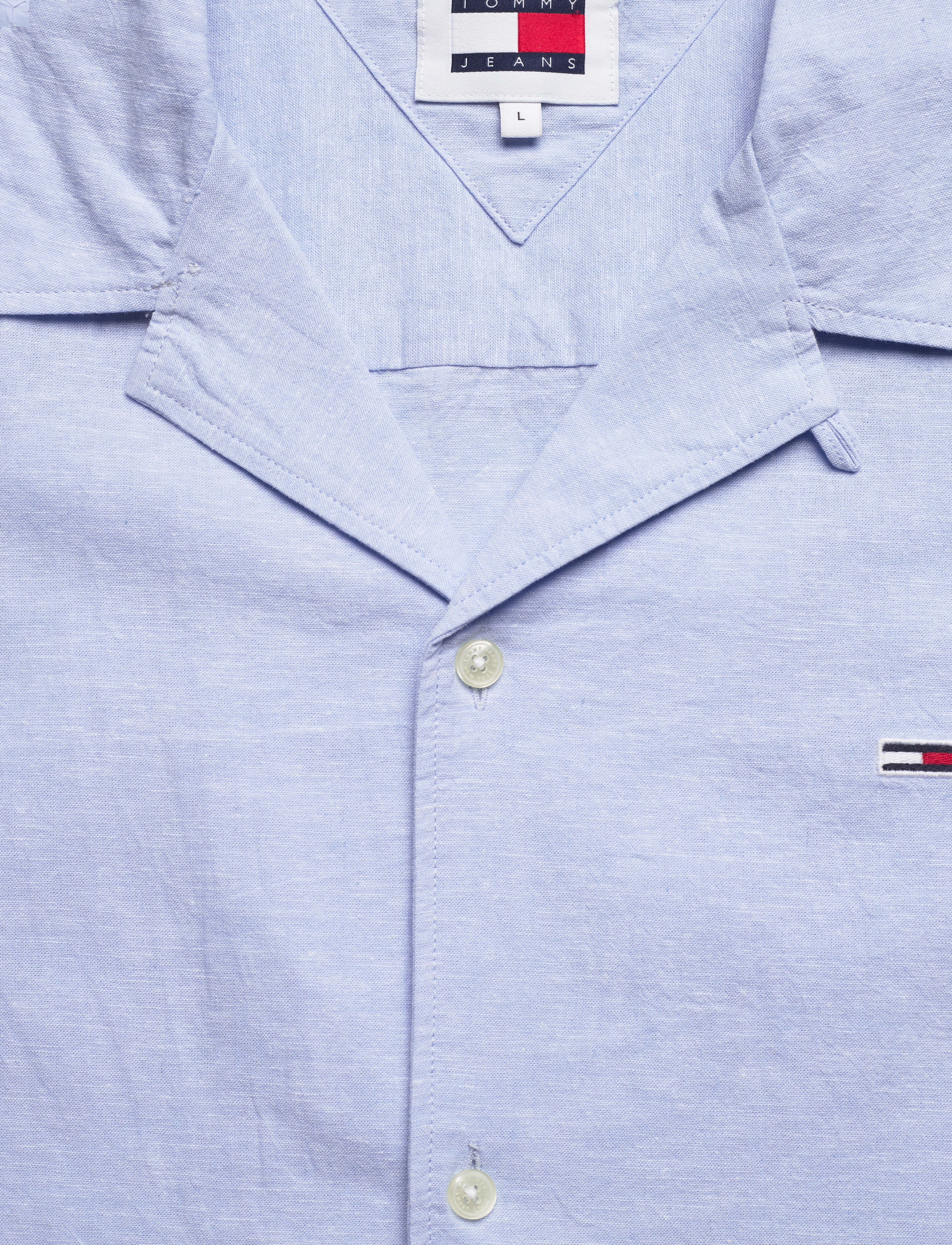 Tommy Jeans - TJM LINEN BLEND CAMP SHIRT EXT - moderate blue - 2