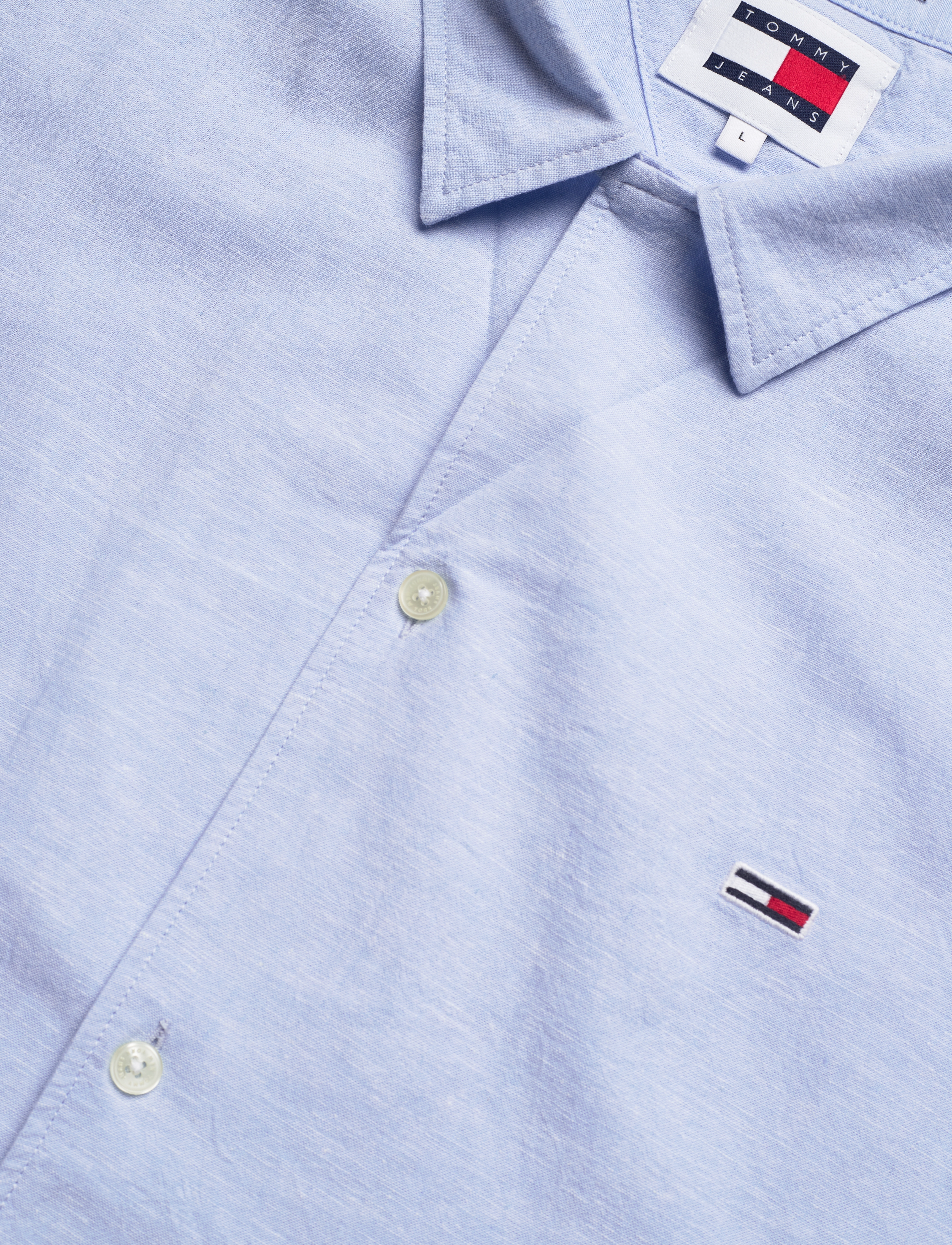 Tommy Jeans - TJM LINEN BLEND CAMP SHIRT EXT - moderate blue - 3