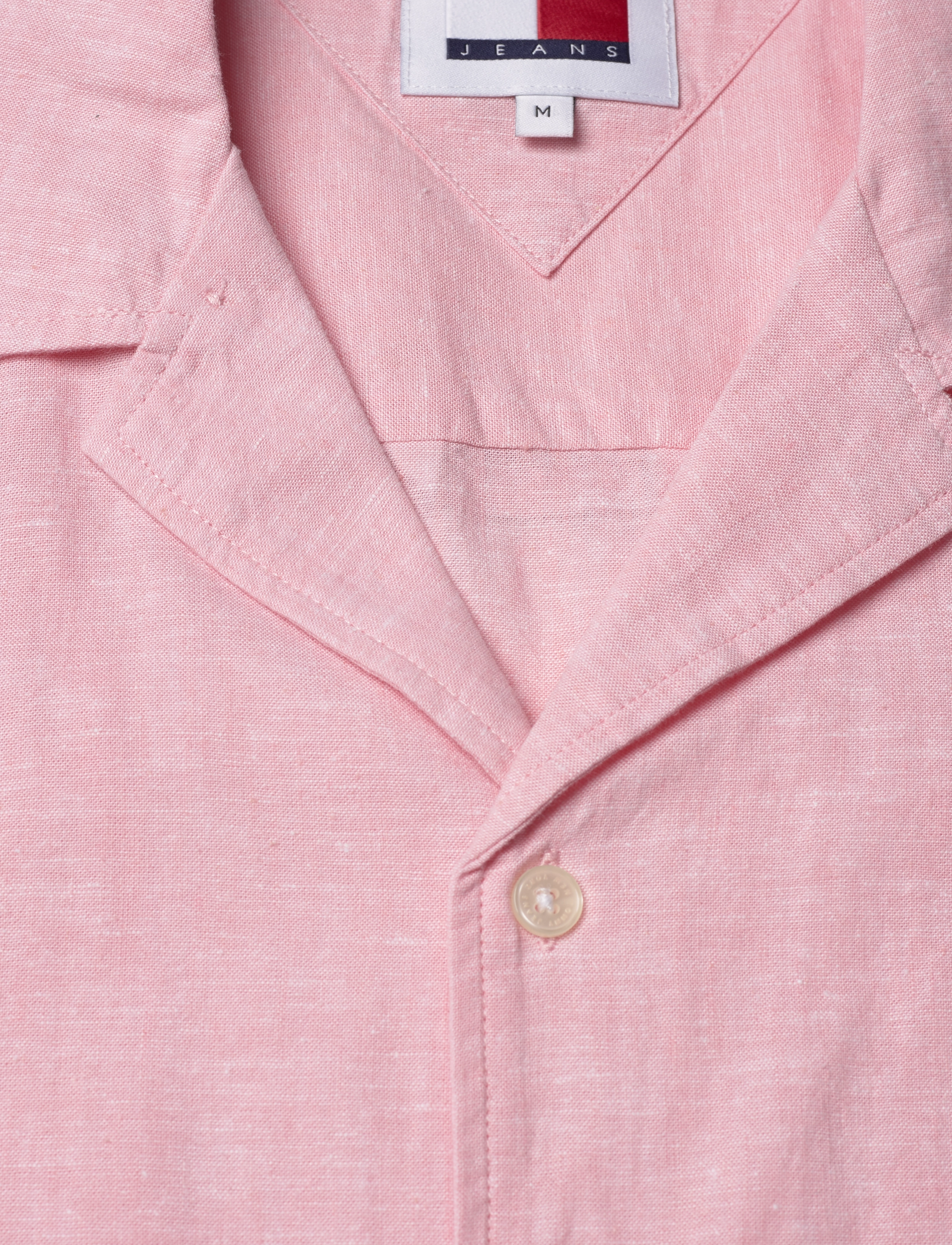 Tommy Jeans - TJM LINEN BLEND CAMP SHIRT EXT - tickled pink - 2