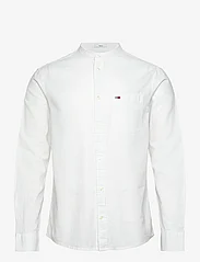 Tommy Jeans - TJM REG MAO LINEN BLEND SHIRT - kasdienio stiliaus marškiniai - white - 0
