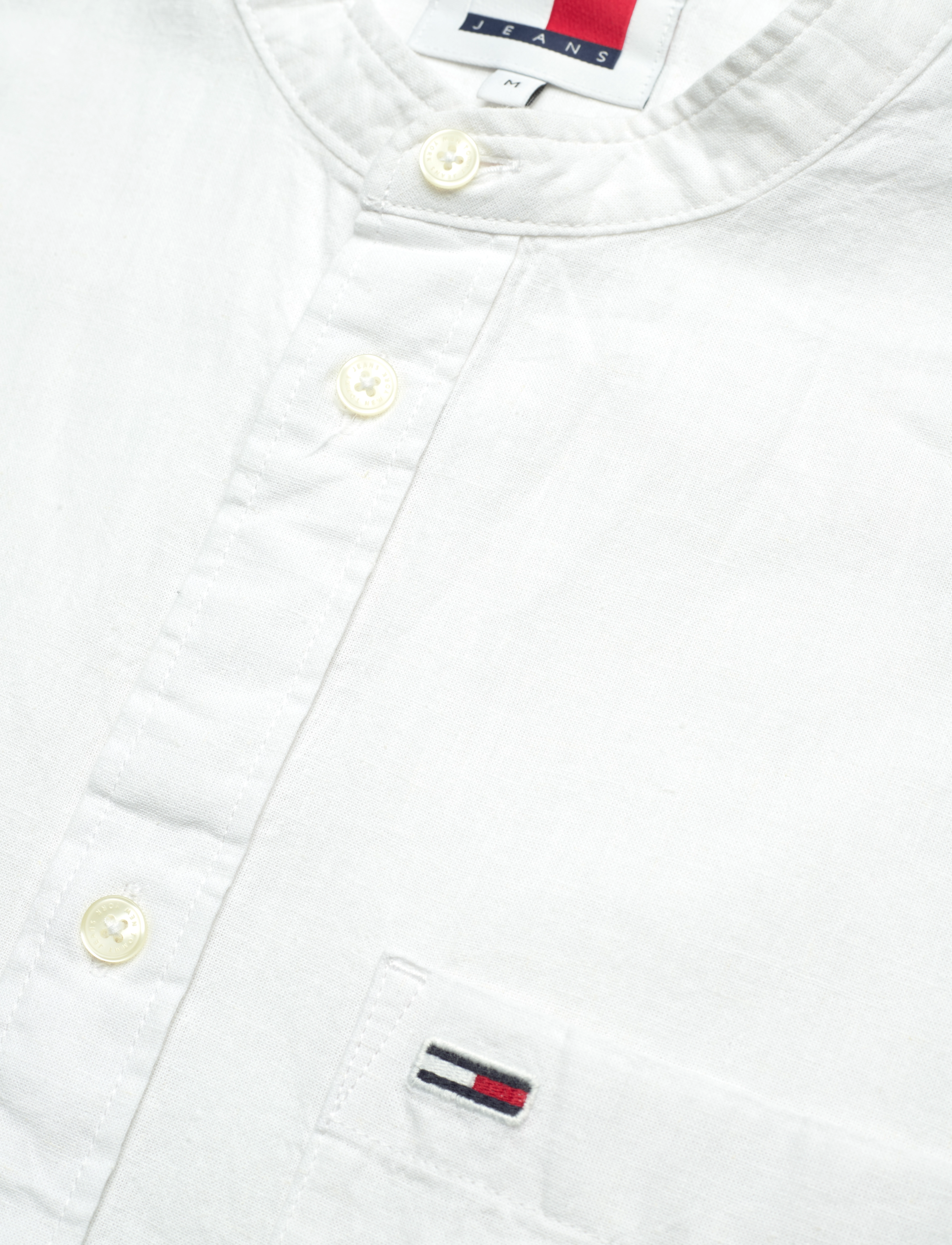 Tommy Jeans - TJM REG MAO LINEN BLEND SHIRT - white - 3