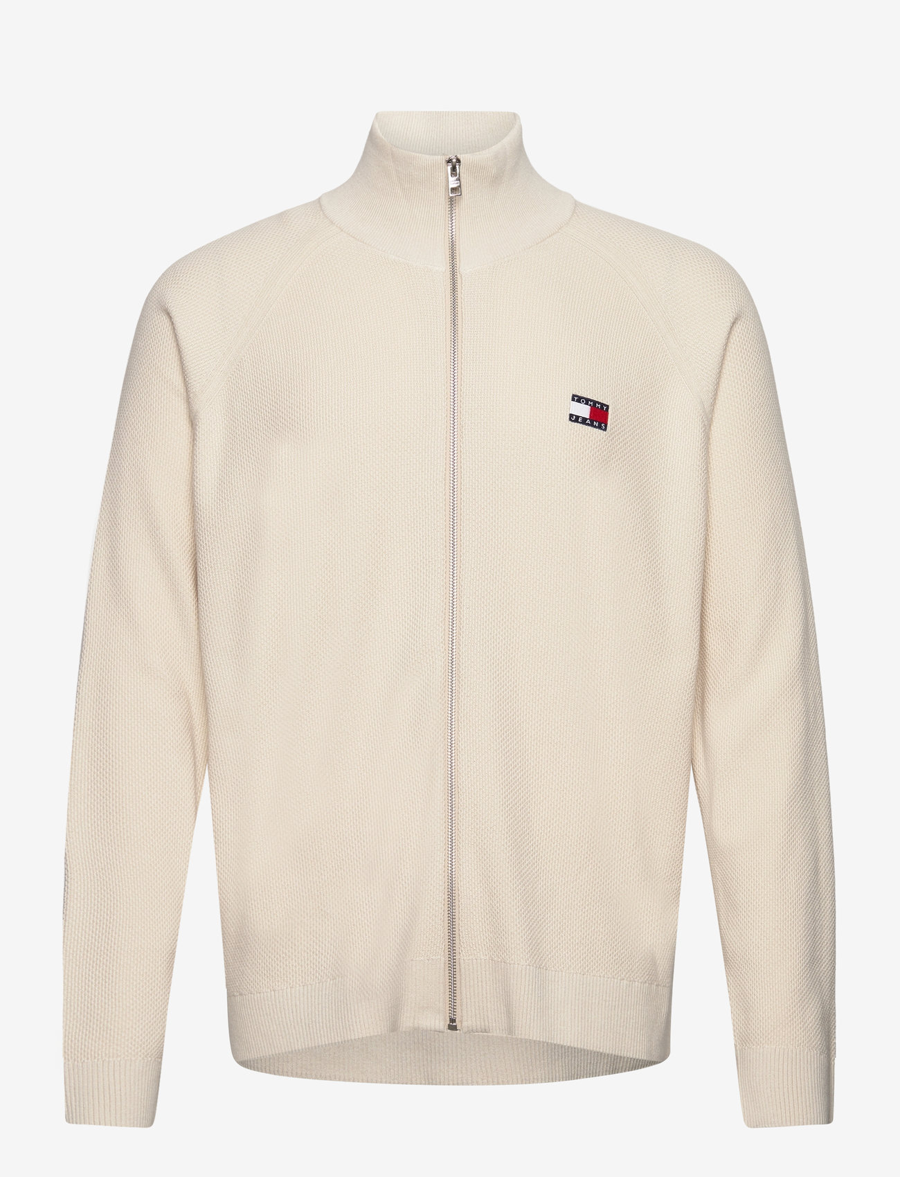 Tommy Jeans - TJM REG ZIPTRU HI NECK SWEATER - newsprint - 0