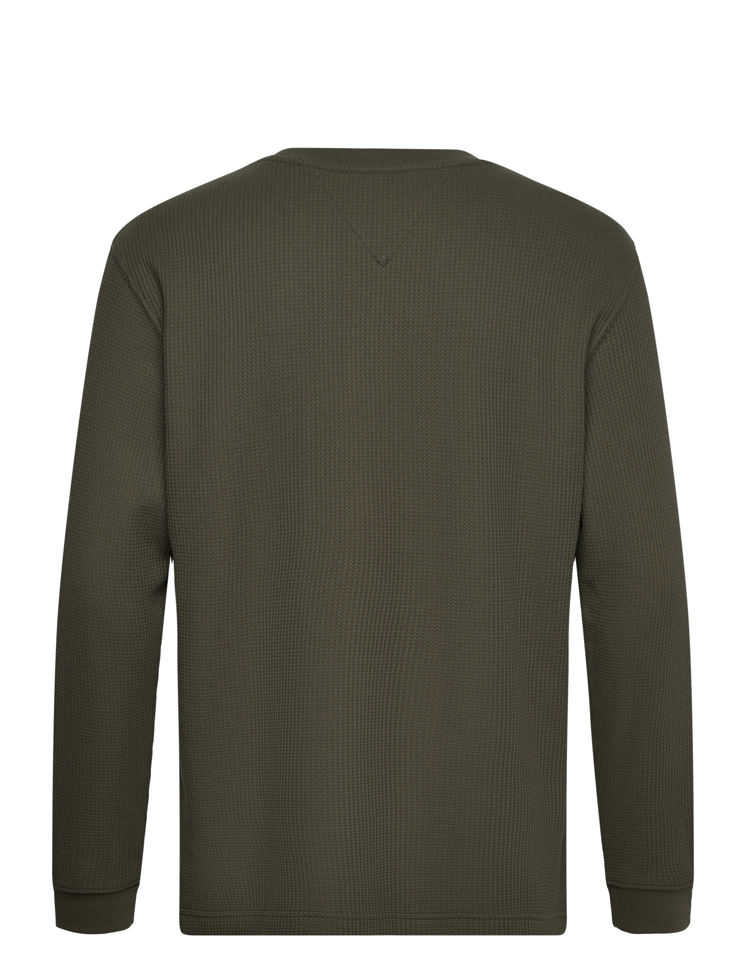 Tommy Jeans - TJM REG WAFFLE L/S TEE - fatigue green - 1