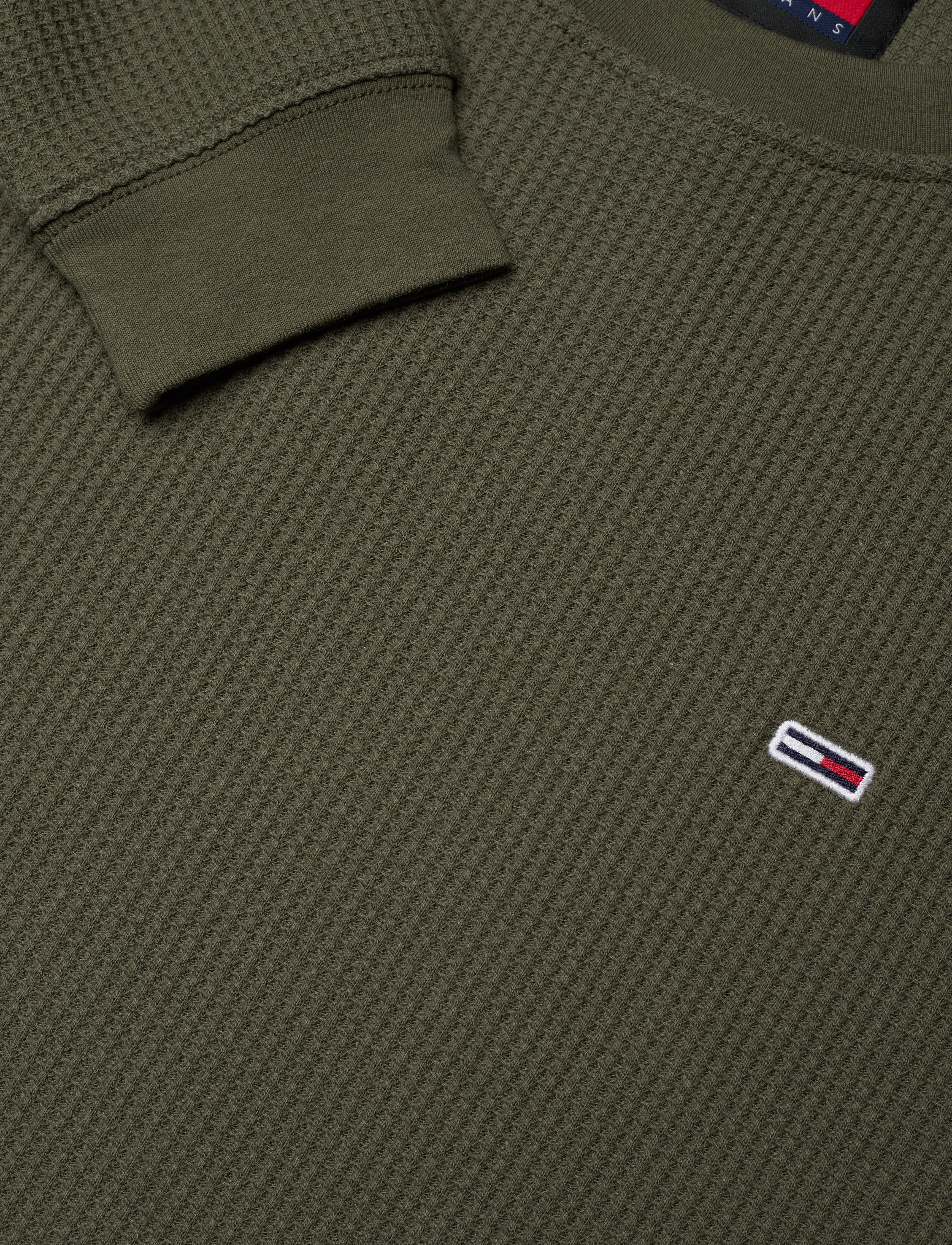 Tommy Jeans - TJM REG WAFFLE L/S TEE - fatigue green - 2