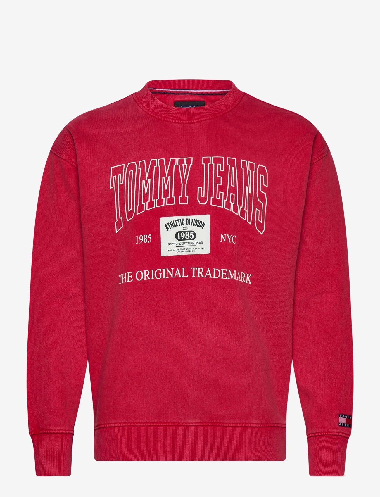 Tommy Jeans - TJM RLX ARCHIVE CREW EXT - sweatshirts - deep crimson - 0