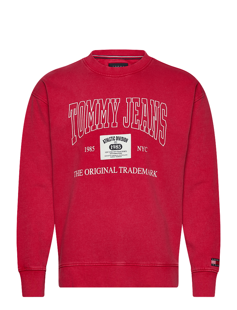 Tommy Jeans - TJM RLX ARCHIVE CREW EXT - sweatshirts - deep crimson - 0