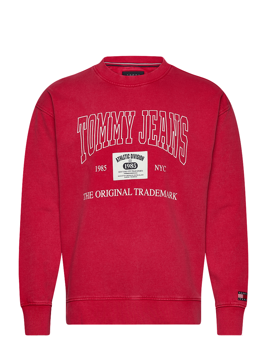 Tommy Jeans - TJM RLX ARCHIVE CREW EXT - shop efter stil - deep crimson - 0