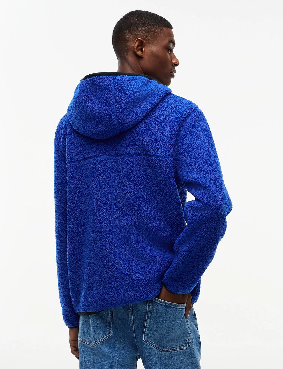 Tommy Jeans - TJM REG BADGE TEDDY ZIP TRU EXT - fleece-pullover - deep marine - 2