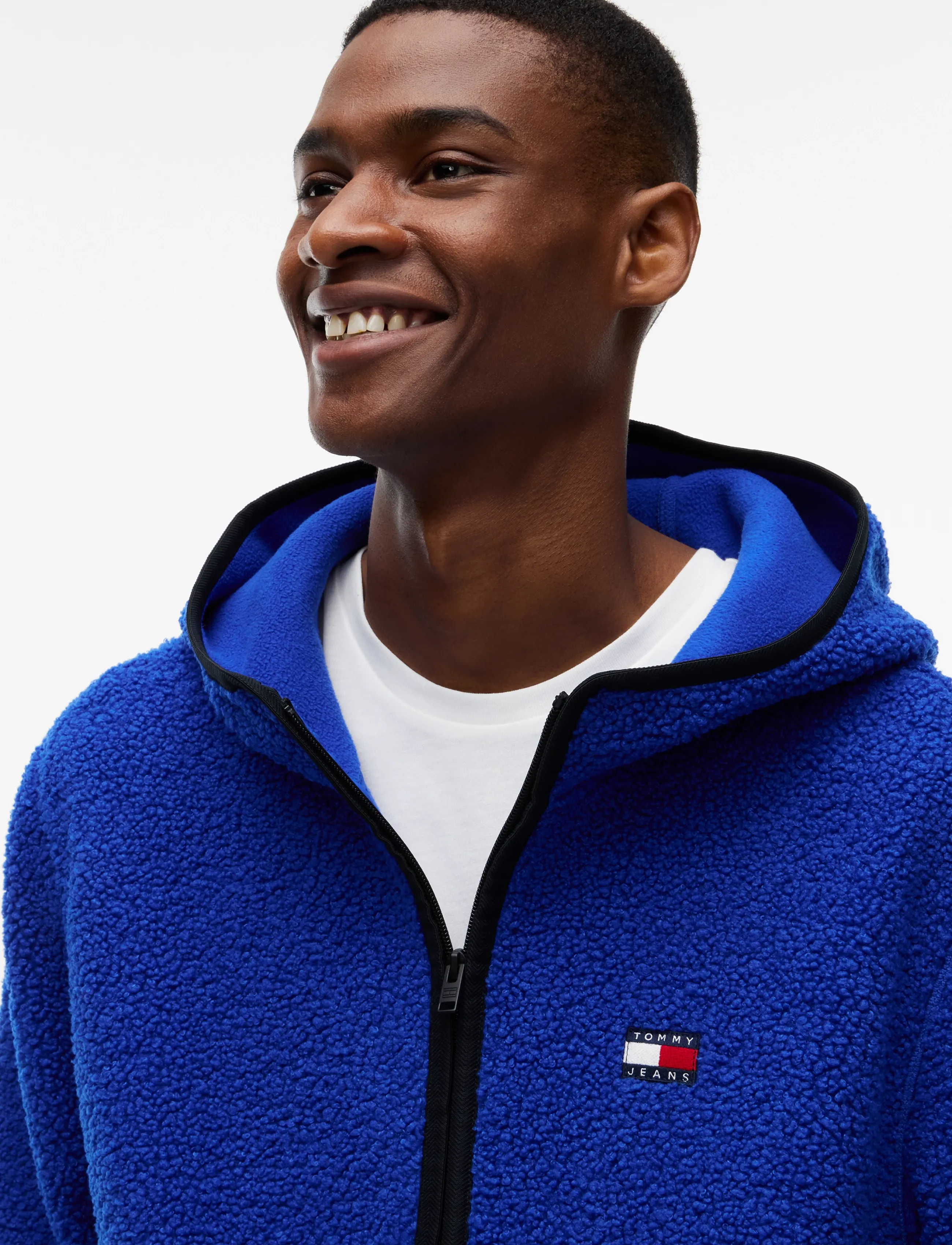 Tommy Jeans - TJM REG BADGE TEDDY ZIP TRU EXT - teddytröjor - deep marine - 3