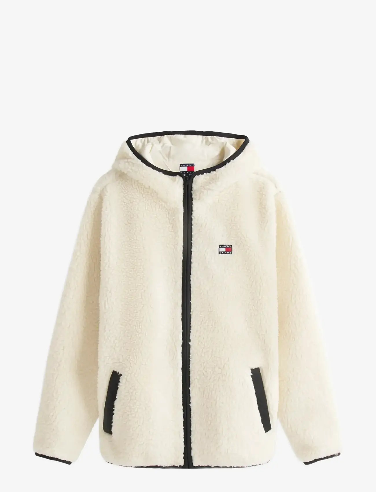 Tommy Jeans - TJM REG BADGE TEDDY ZIP TRU EXT - teddytröjor - desert sand dune - 1