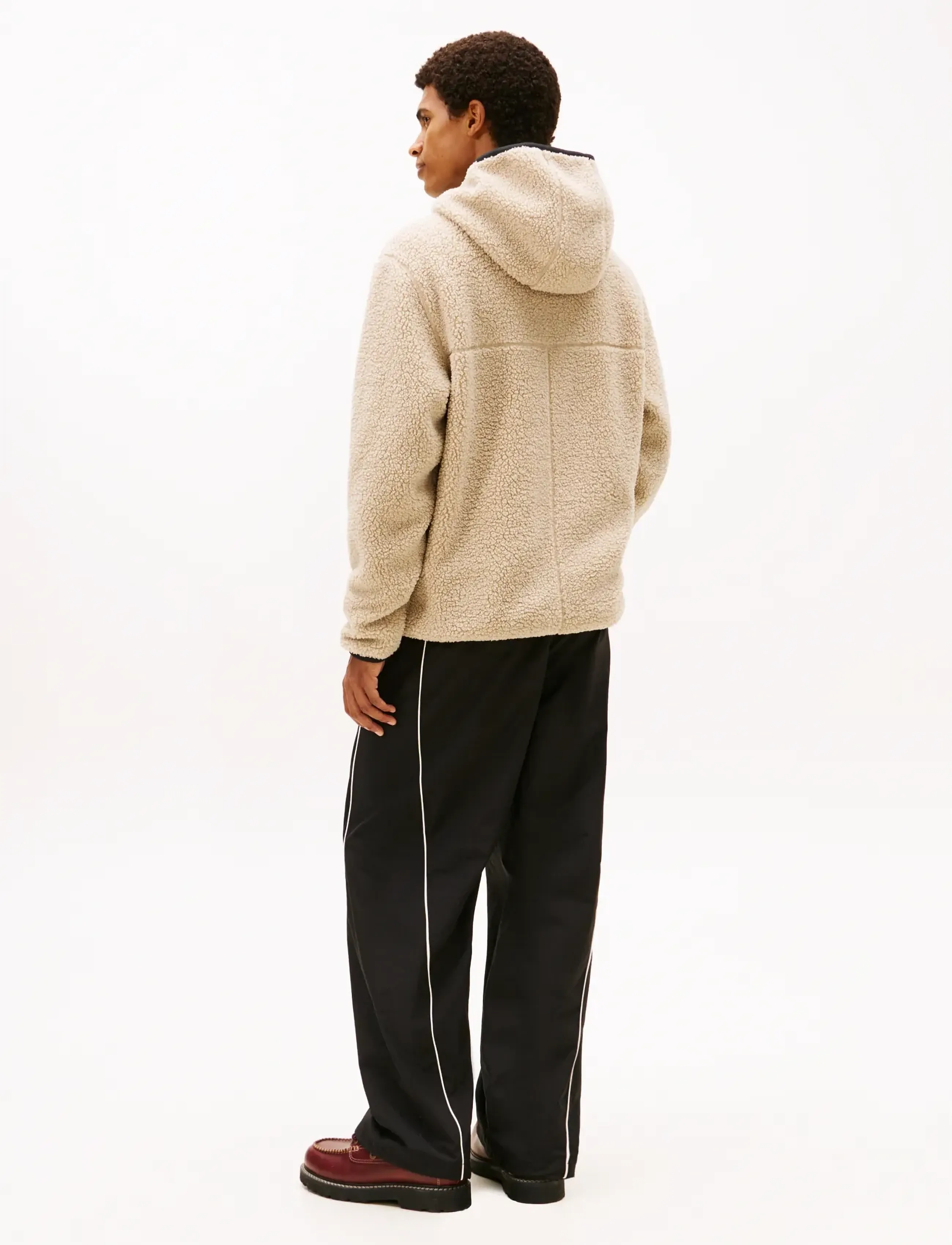 Tommy Jeans - TJM REG BADGE TEDDY ZIP TRU EXT - teddytröjor - gulf sand - 3