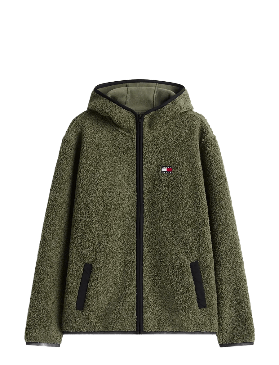 Tommy Jeans - TJM REG BADGE TEDDY ZIP TRU EXT - fleece-pullover - rocky mountain - 1