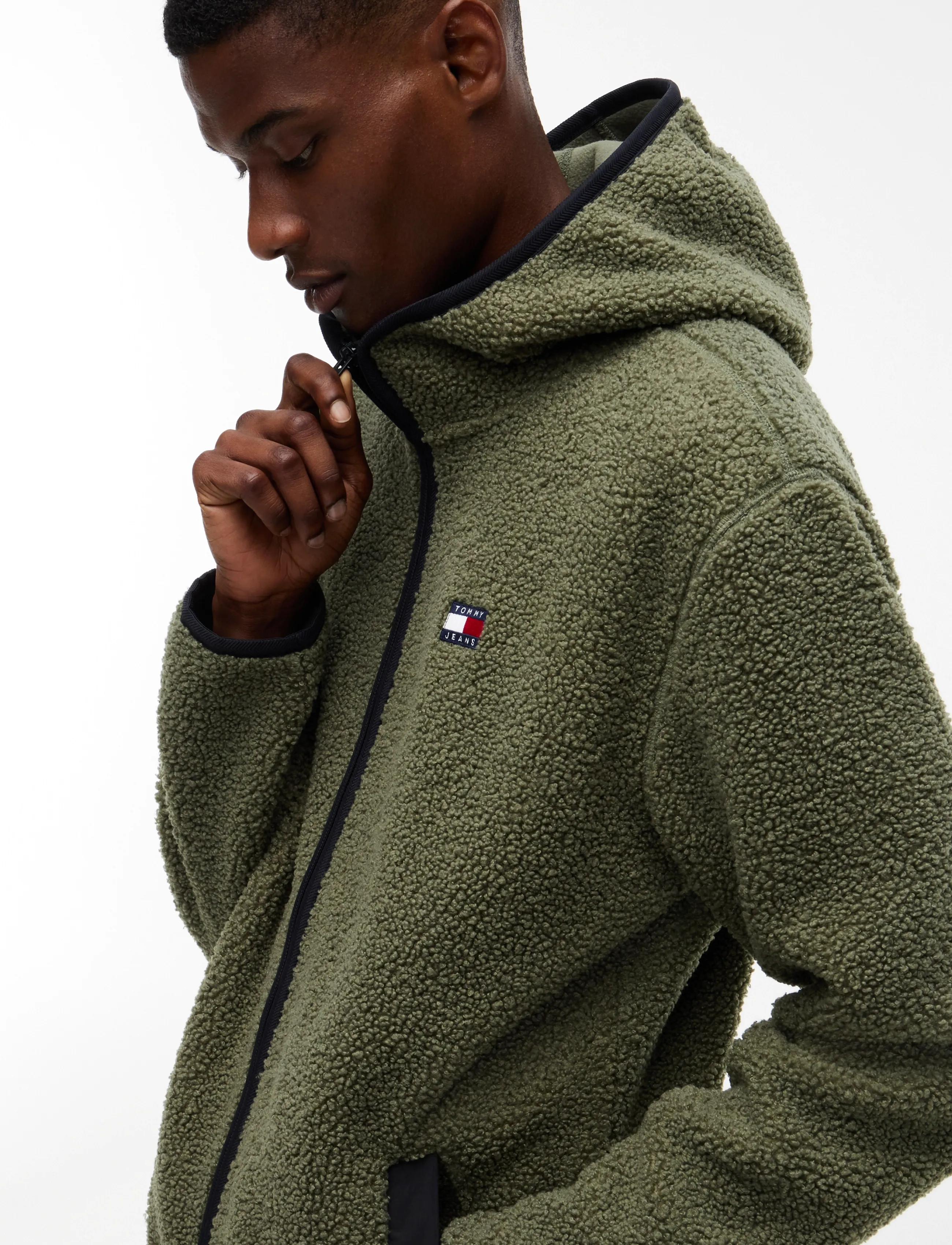 Tommy Jeans - TJM REG BADGE TEDDY ZIP TRU EXT - fleece-pullover - rocky mountain - 3