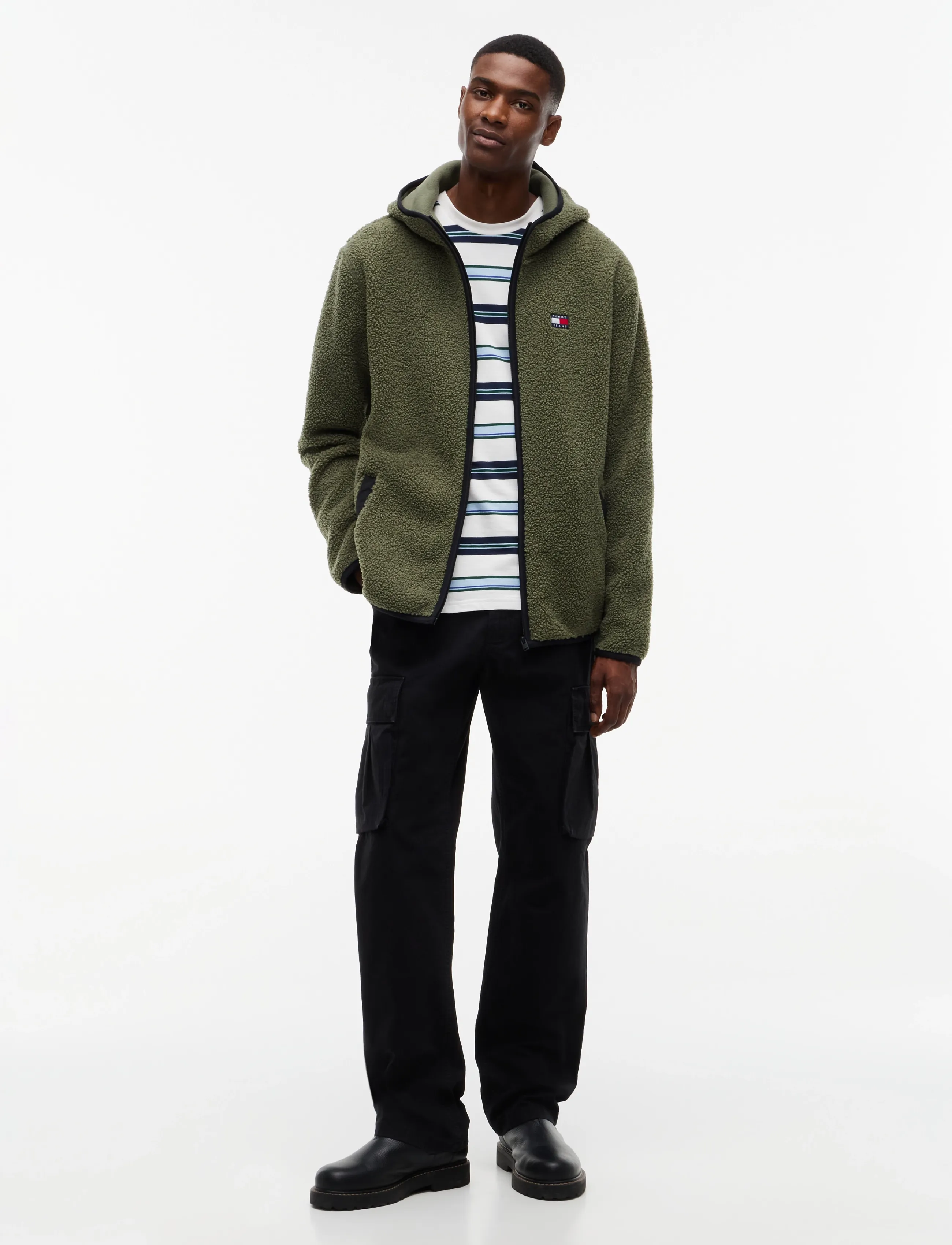 Tommy Jeans - TJM REG BADGE TEDDY ZIP TRU EXT - fleece-pullover - rocky mountain - 4