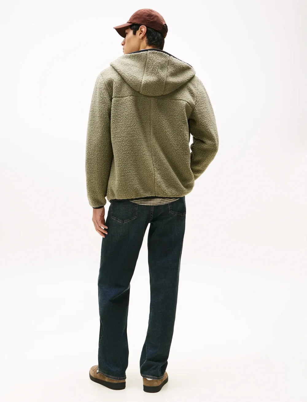 Tommy Jeans - TJM REG BADGE TEDDY ZIP TRU EXT - fleece-pullover - utility sage - 4