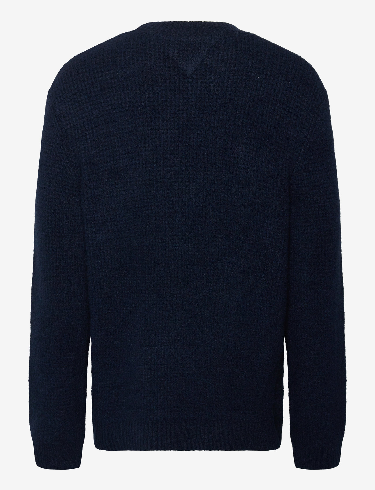 Tommy Jeans - TJM REG WAFFLE SWEATER - rundhalsad - dark night navy melange - 1