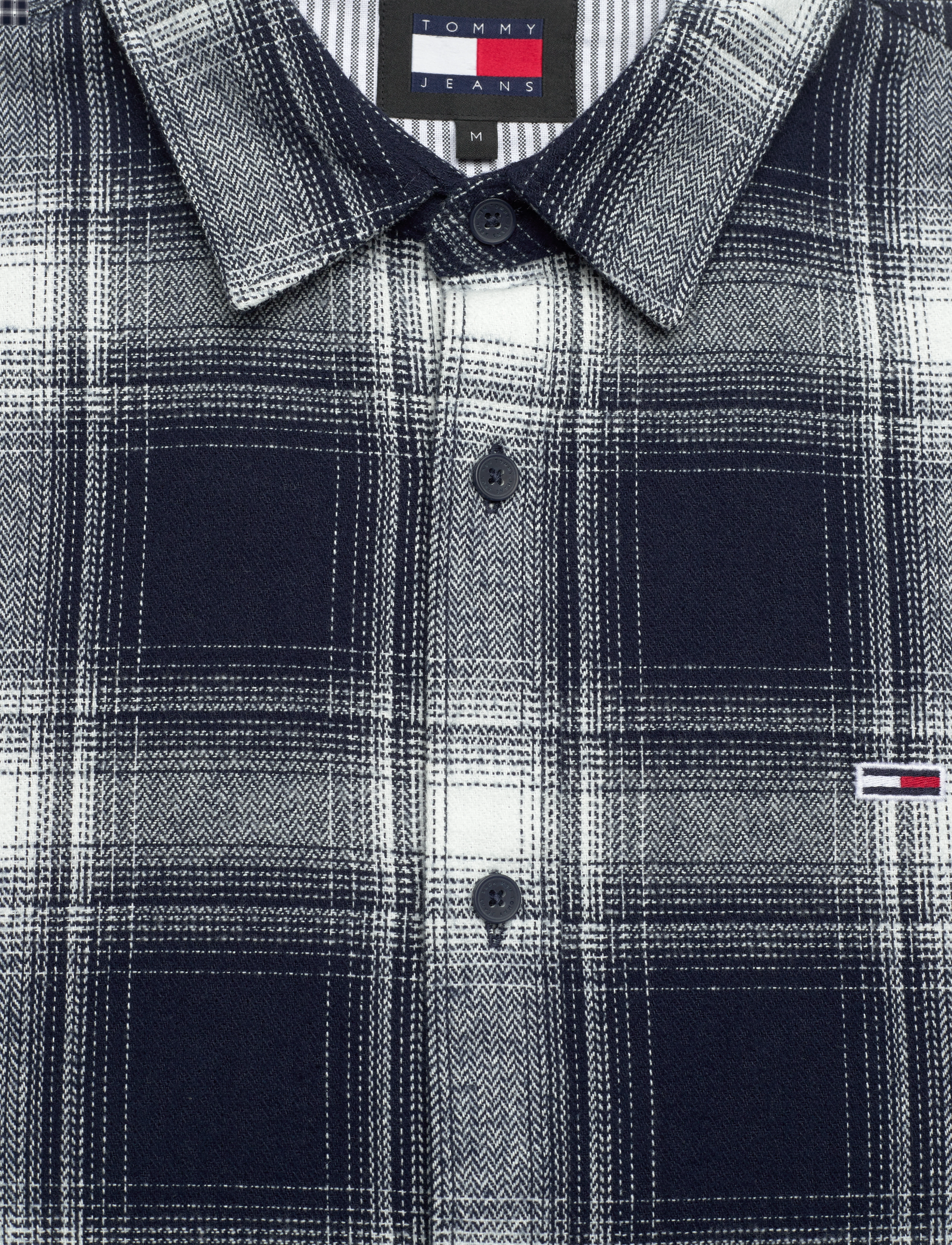 Tommy Jeans - TJM REG CHECK FLANNEL SHIRT EXT - dark night navy check - 2