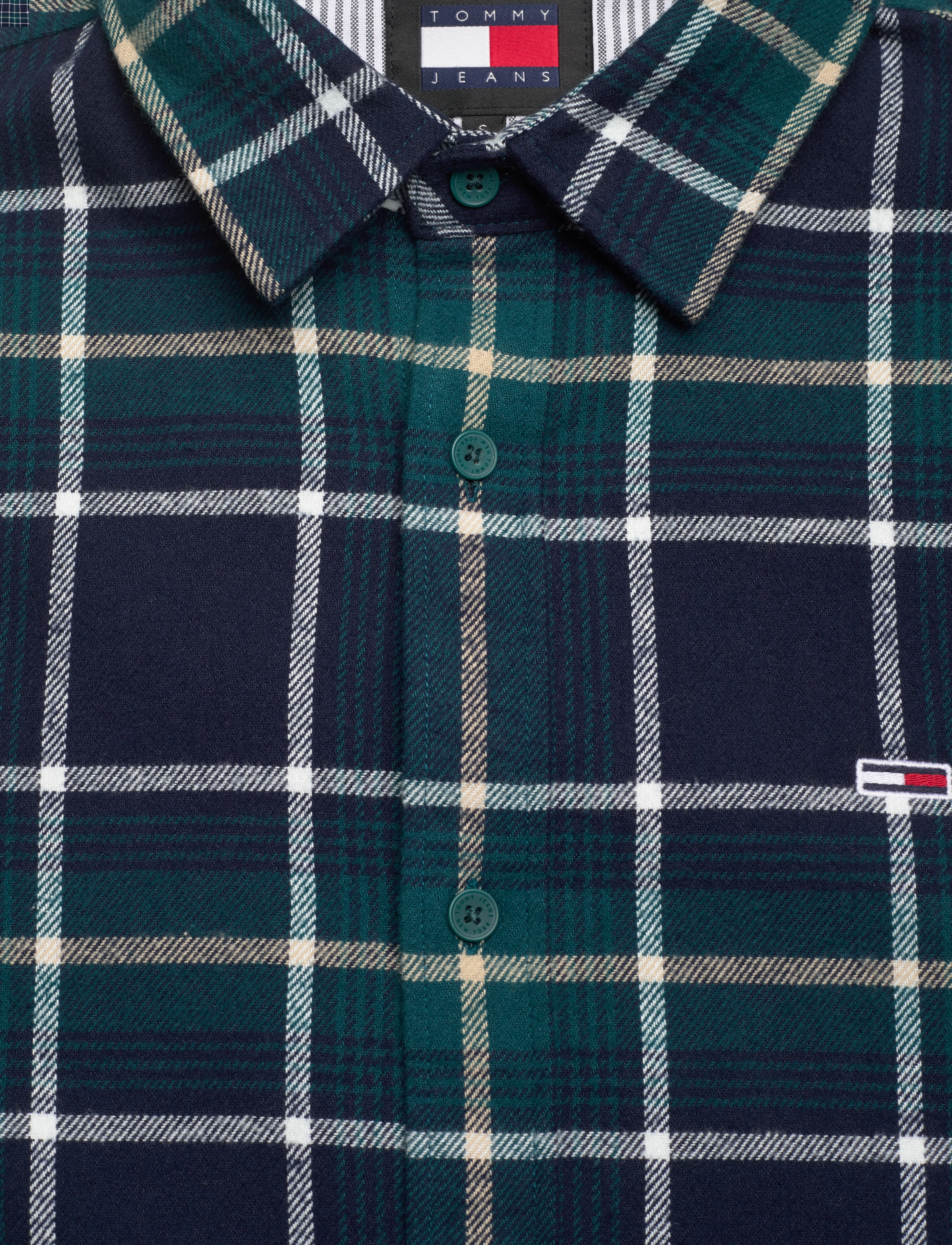 Tommy Jeans - TJM REG CHECK FLANNEL SHIRT EXT - deep seawater check - 2