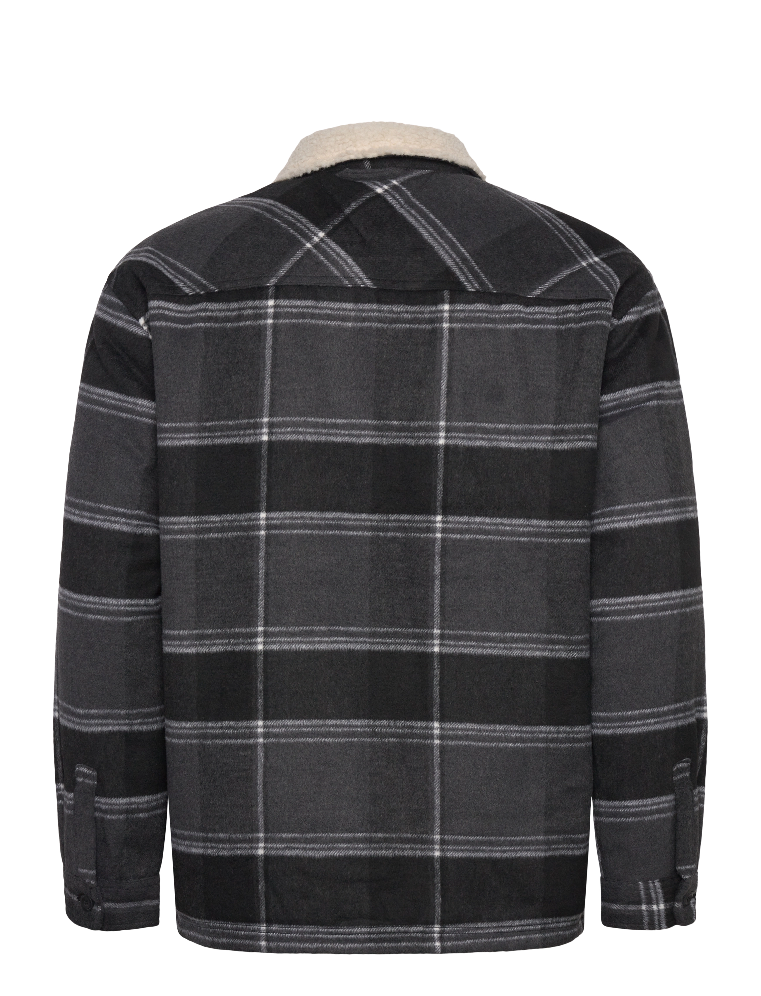 Tommy Jeans - TJM CHECK SHERPA OVERSHIRT EXT - black check - 1