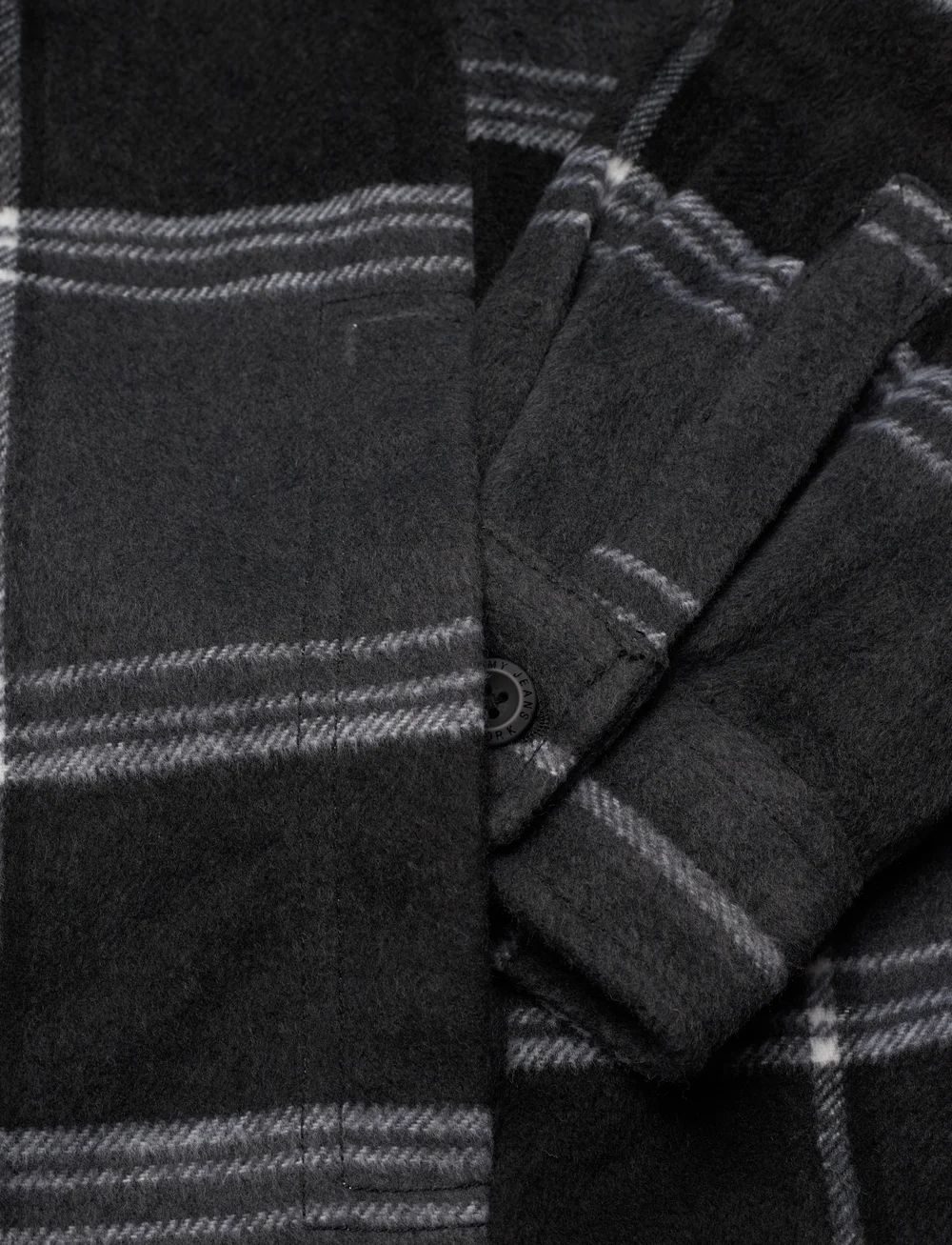 Tommy Jeans - TJM CHECK SHERPA OVERSHIRT EXT - overshirts - black check - 3