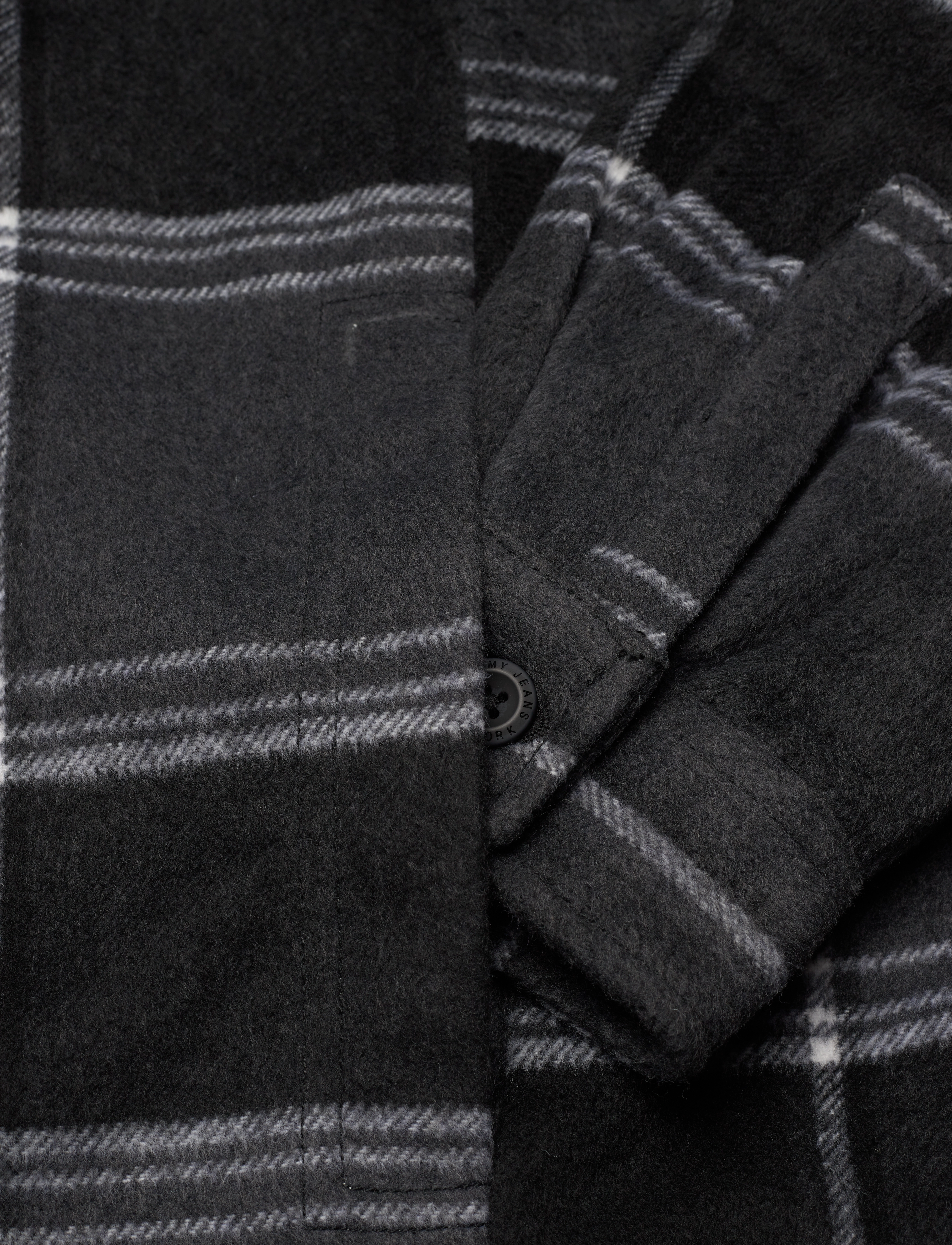 Tommy Jeans - TJM CHECK SHERPA OVERSHIRT EXT - black check - 3