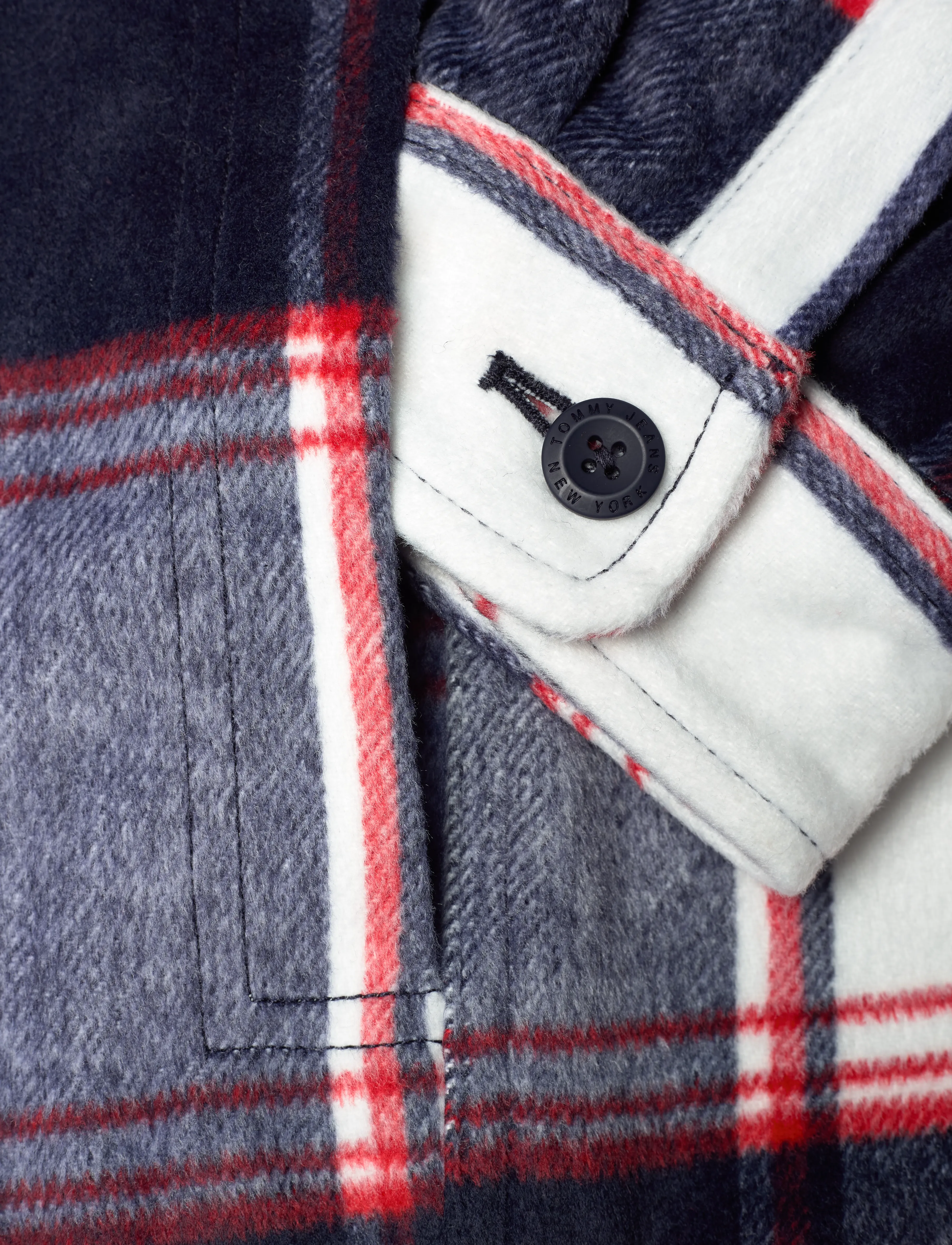 Tommy Jeans - TJM CHECK SHERPA OVERSHIRT EXT - dark night navy - 3