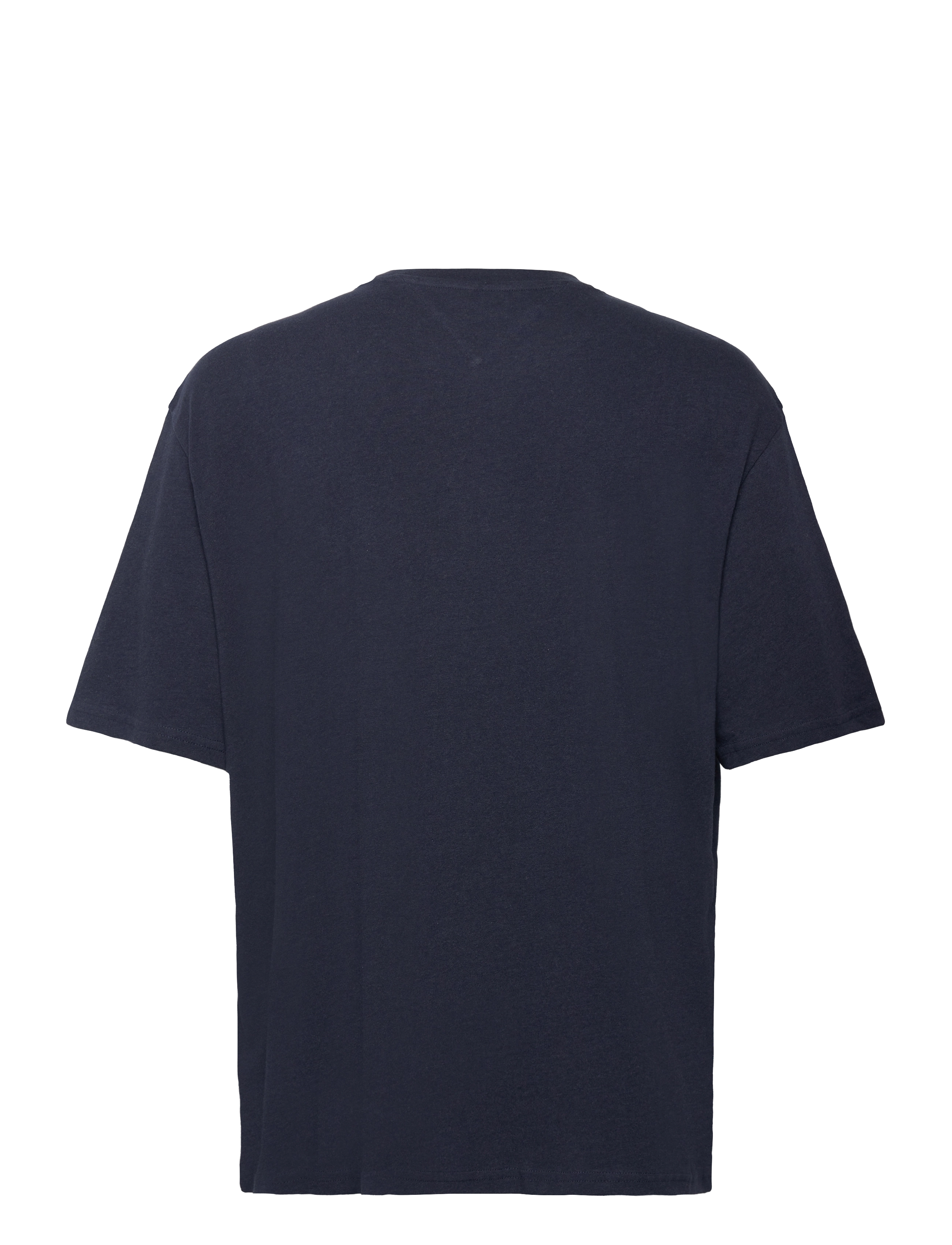 Tommy Jeans - TJM OVZ MELANGE FLAG TEE - dark night navy melange - 1