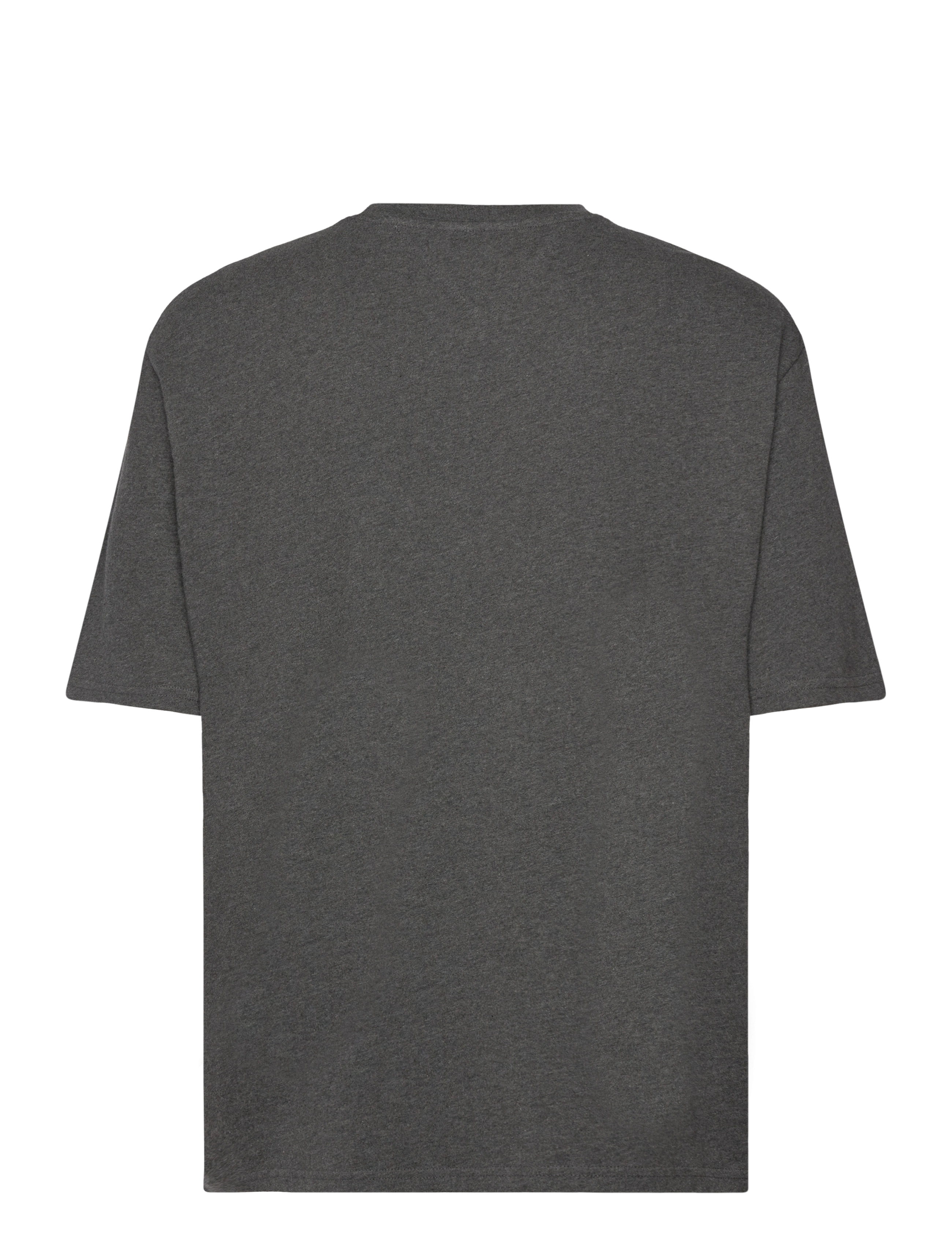 Tommy Jeans - TJM OVZ MELANGE FLAG TEE - new charcoal melange - 1
