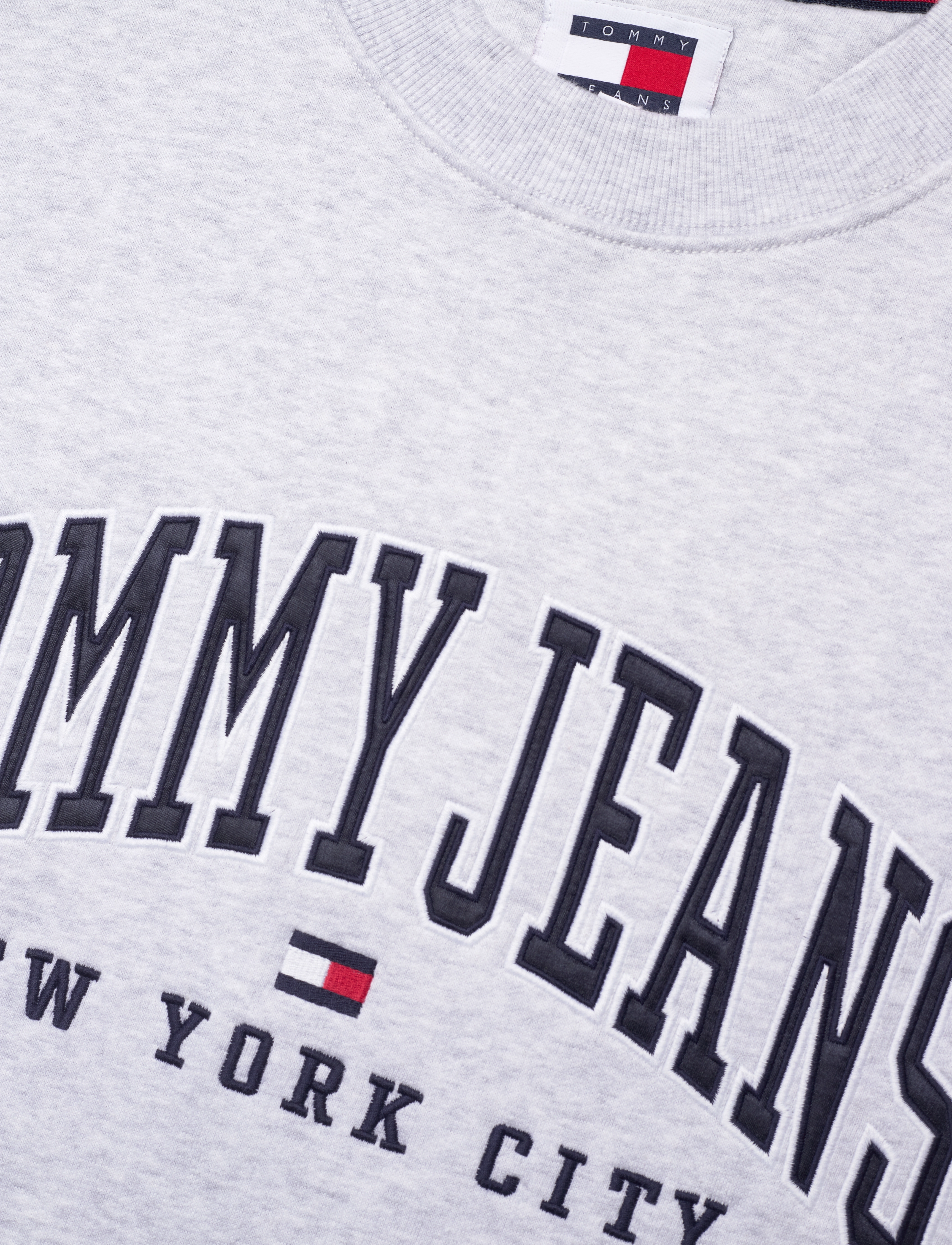 Tommy Jeans - TJM  RLX TJ  GD VARSITY CREW - silver grey - 2
