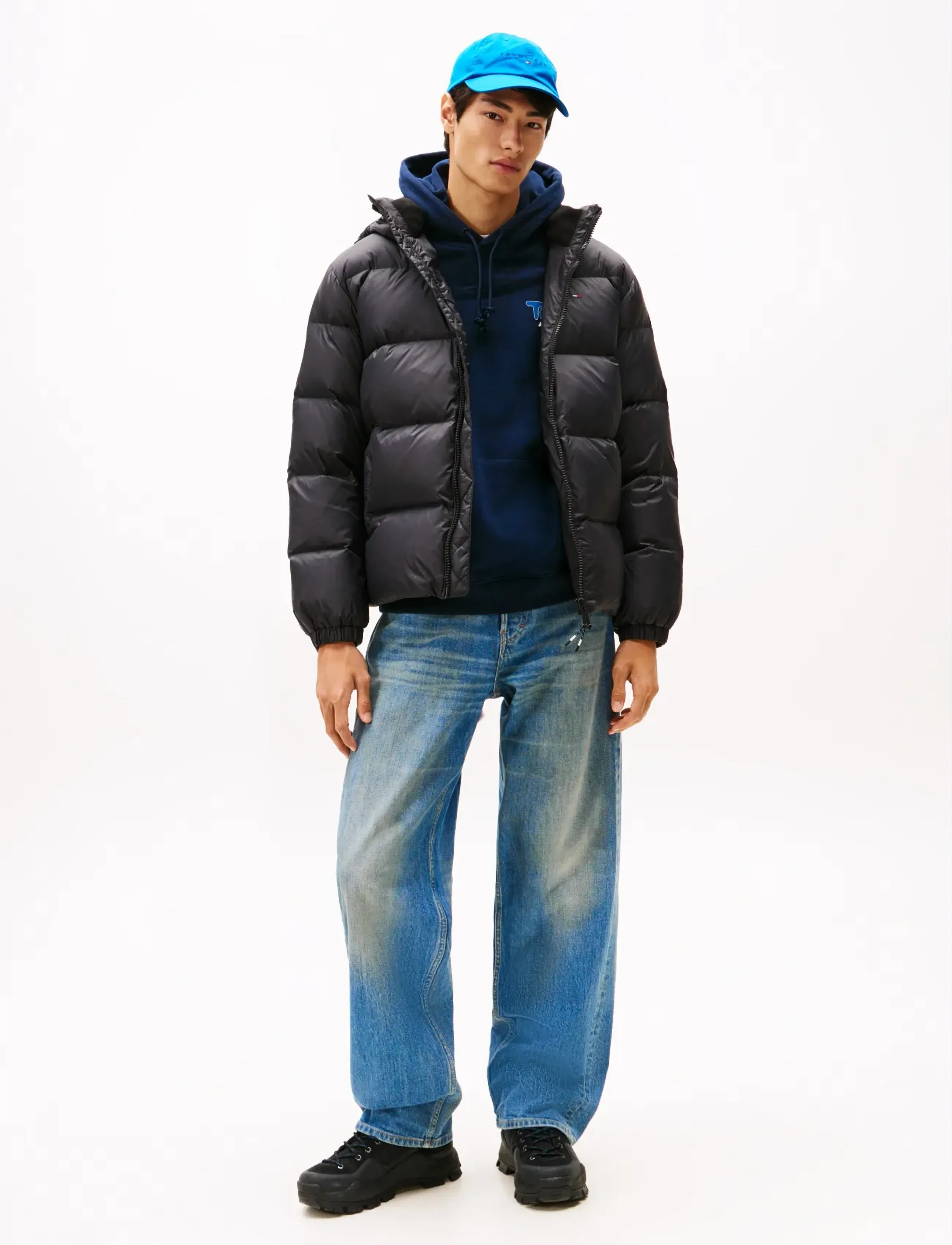 Tommy Jeans TJM ESSENTIAL DOWN JACKET EXT - Daunenjacken - BLACK / black