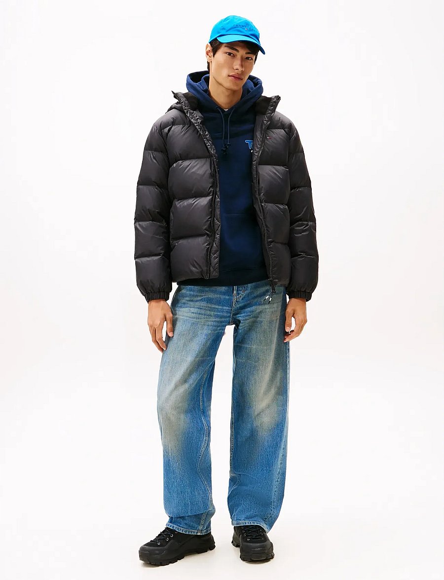 Tommy Jeans - TJM ESSENTIAL DOWN JACKET EXT - daunenjacken - black - 0