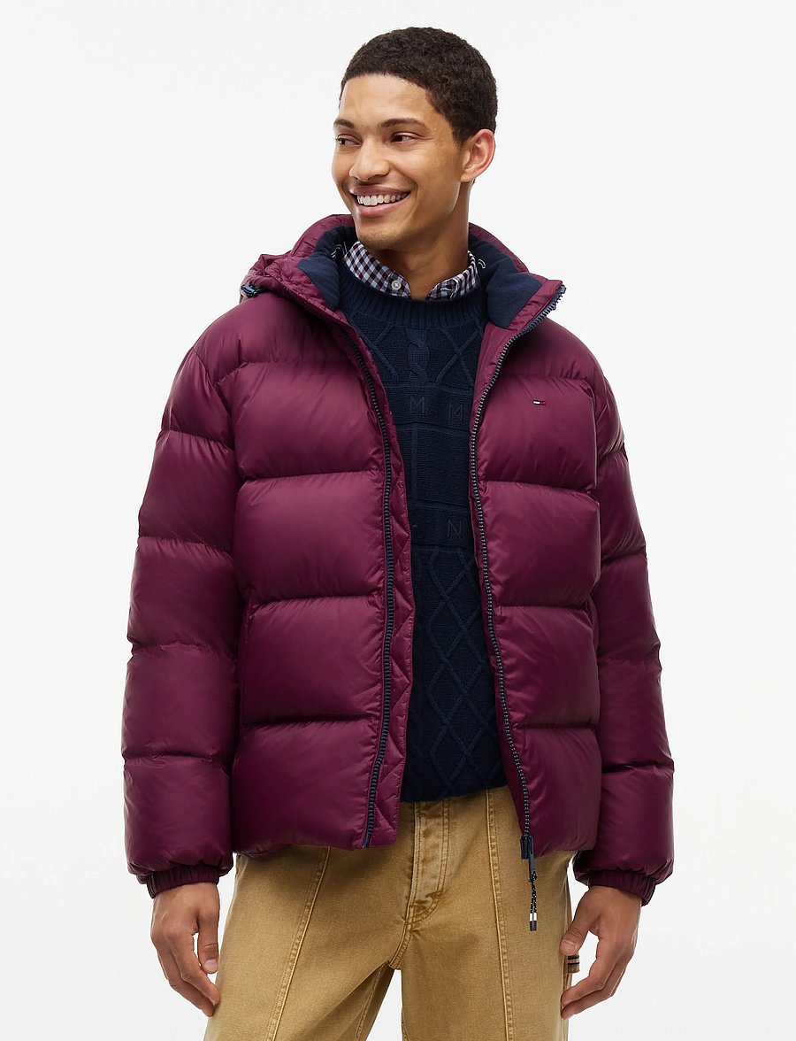 Tommy Jeans - TJM ESSENTIAL DOWN JACKET EXT - daunenjacken - calypso berry - 0