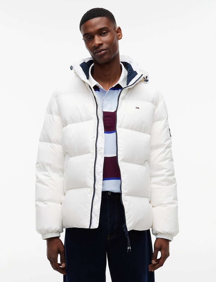 Tommy Jeans - TJM ESSENTIAL DOWN JACKET EXT - daunenjacken - ecru - 0