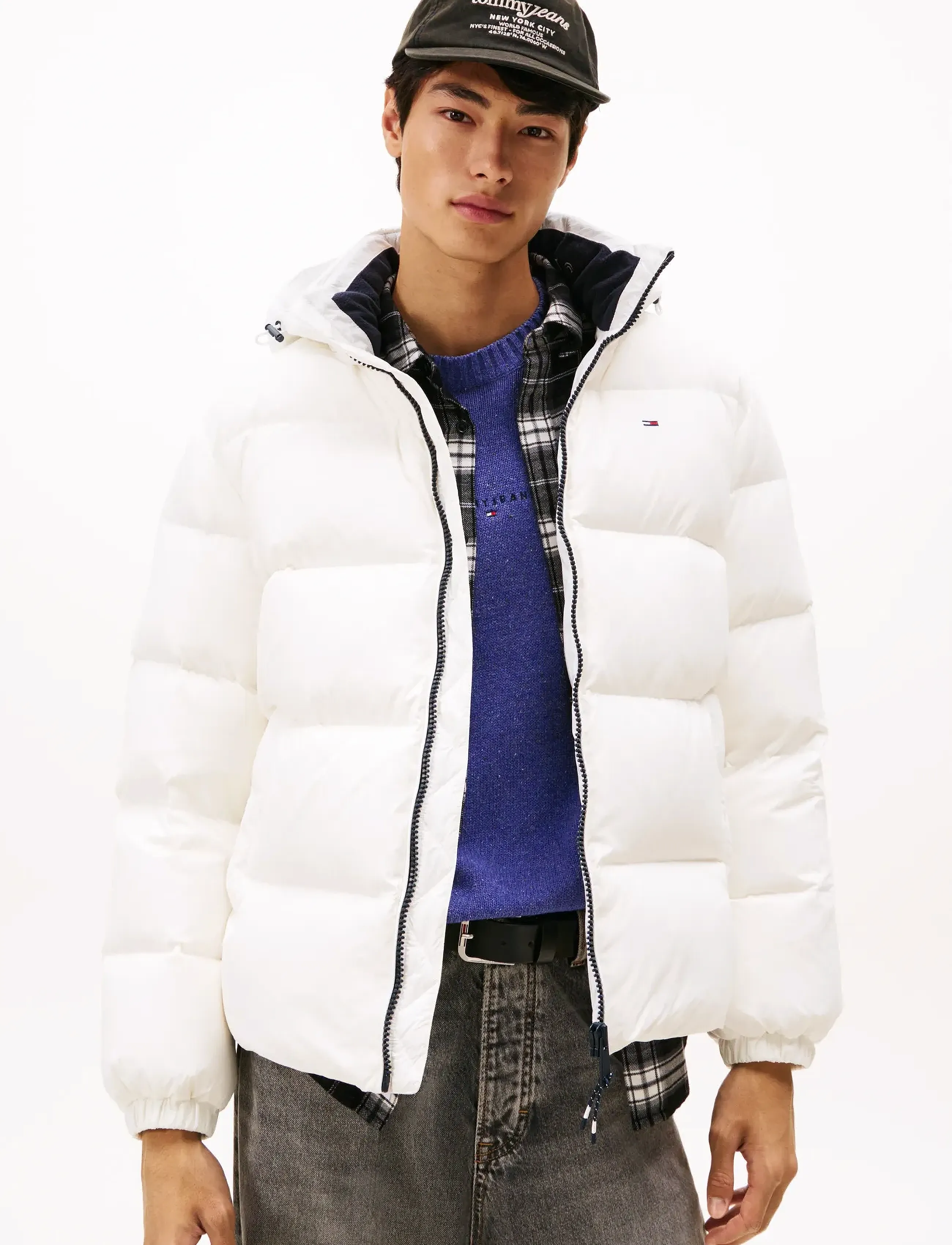 Tommy Jeans TJM ESSENTIAL DOWN JACKET EXT - Winterjacken - ECRU / white
