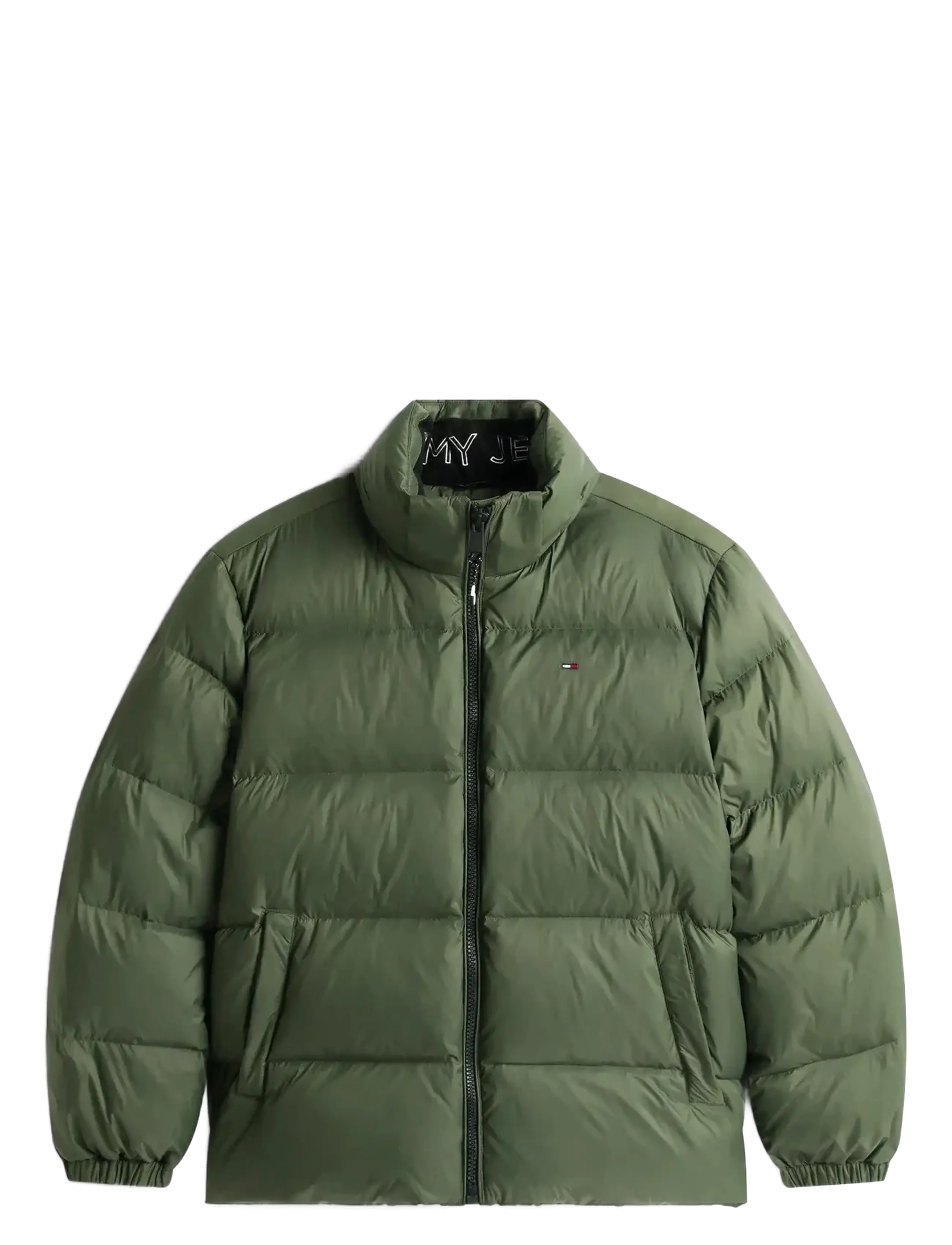 Tommy Jeans TJM ESSENTIAL DOWN JACKET EXT - Kläder - PEWTER GREEN / khaki/green
