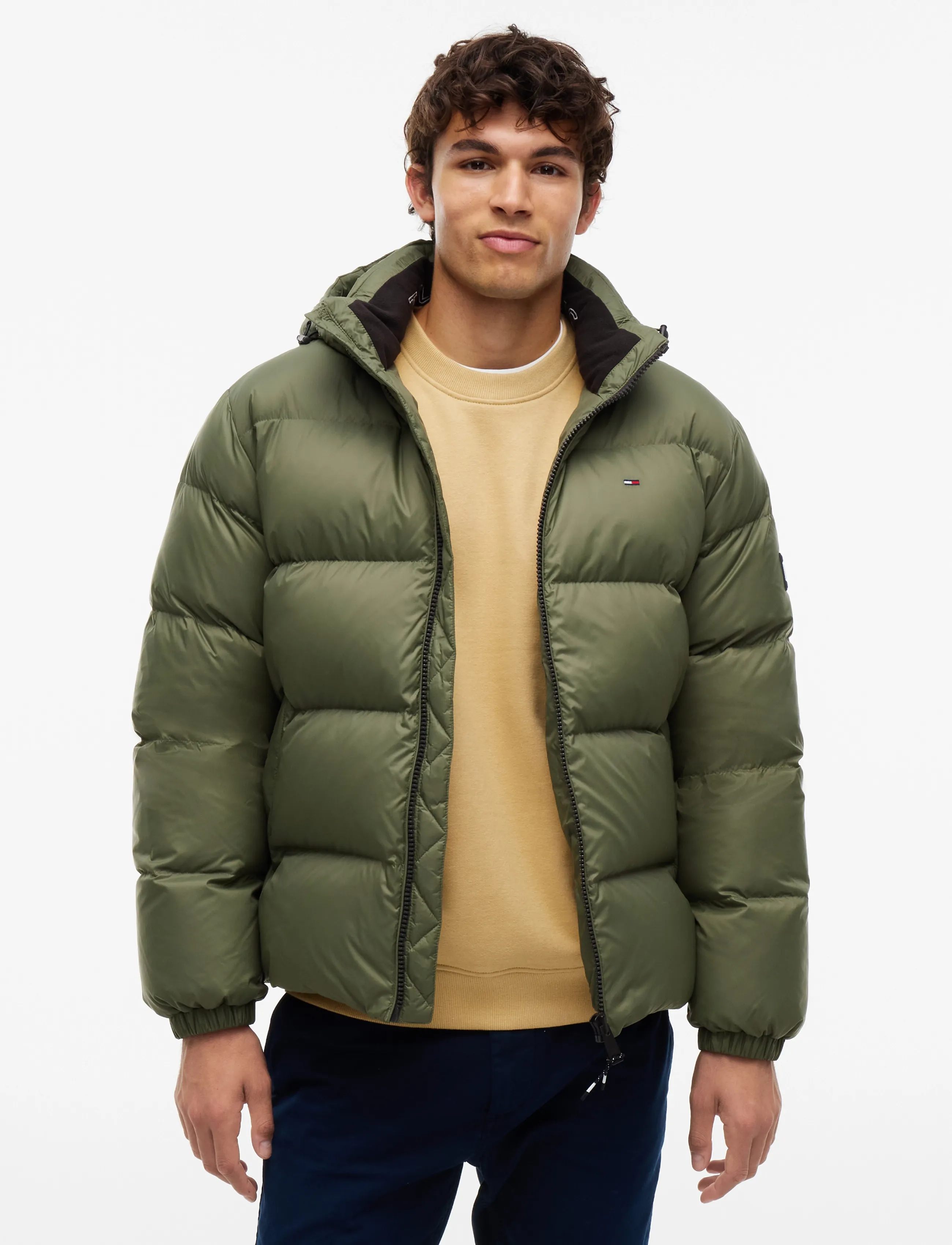 Tommy Jeans TJM ESSENTIAL DOWN JACKET EXT - Jacken - ROCKY MOUNTAIN / khaki/green